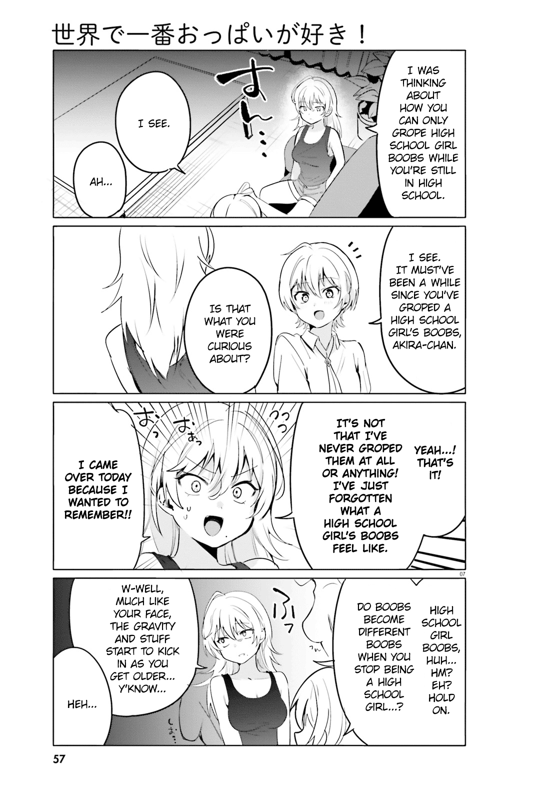 I Like OPPAI Best in the World! Chapter 36 page 7 - Chapter 36