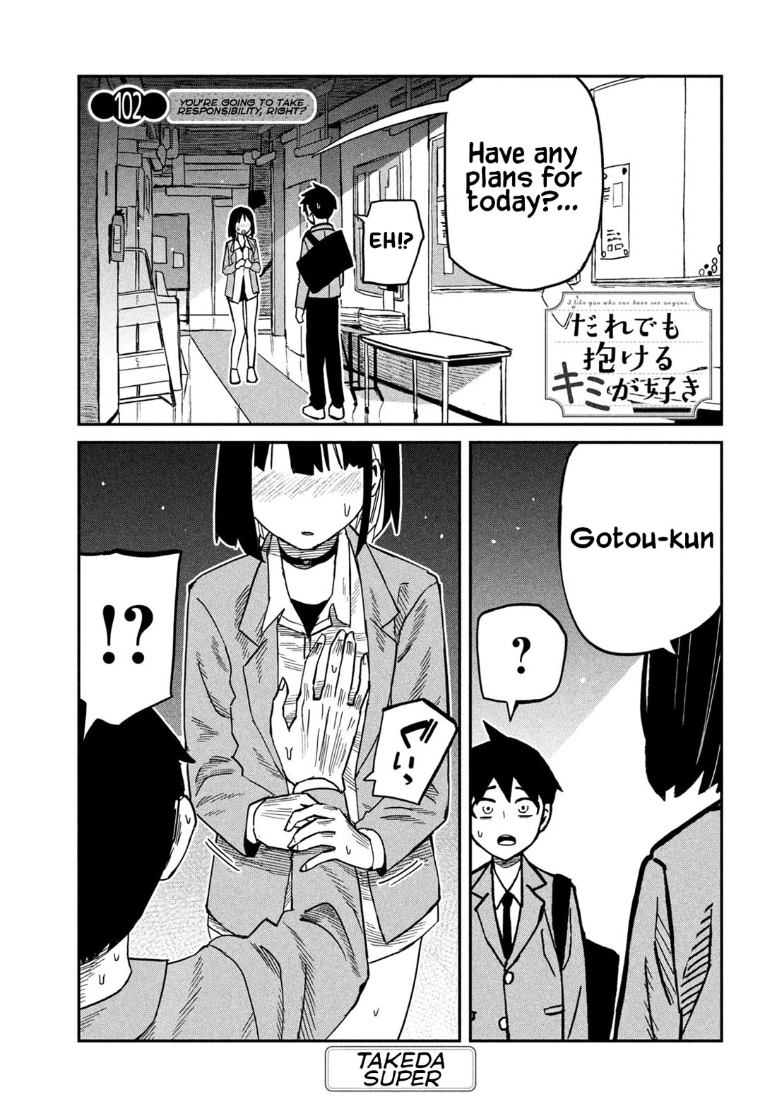 I Like You Who Can Have Sex With Anyone Chapter 102 page 1 - Chapter 102: You're Going To Take Responsibility, Right?