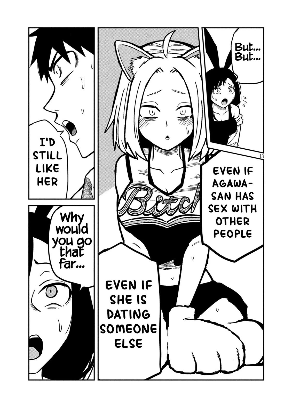 I Like You Who Can Have Sex With Anyone Chapter 30.2 page 13 - Chapter 30.2: Only With Agawa-san (Pre-Redraw)