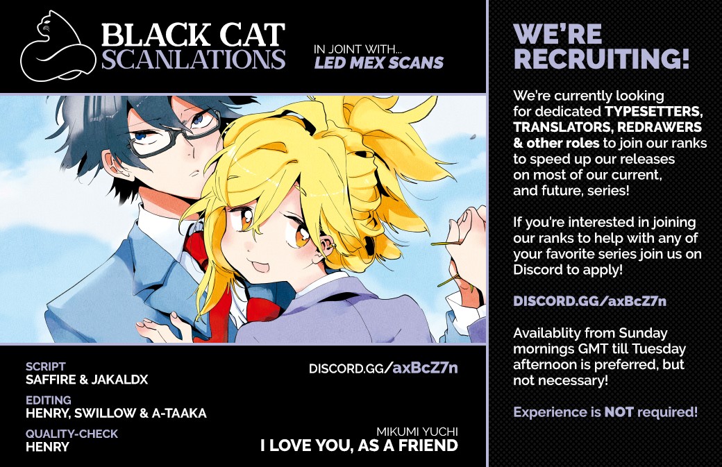 I Love You, As a Friend Chapter 2 page 1 - Chapter 2: The Rules of Friendship
