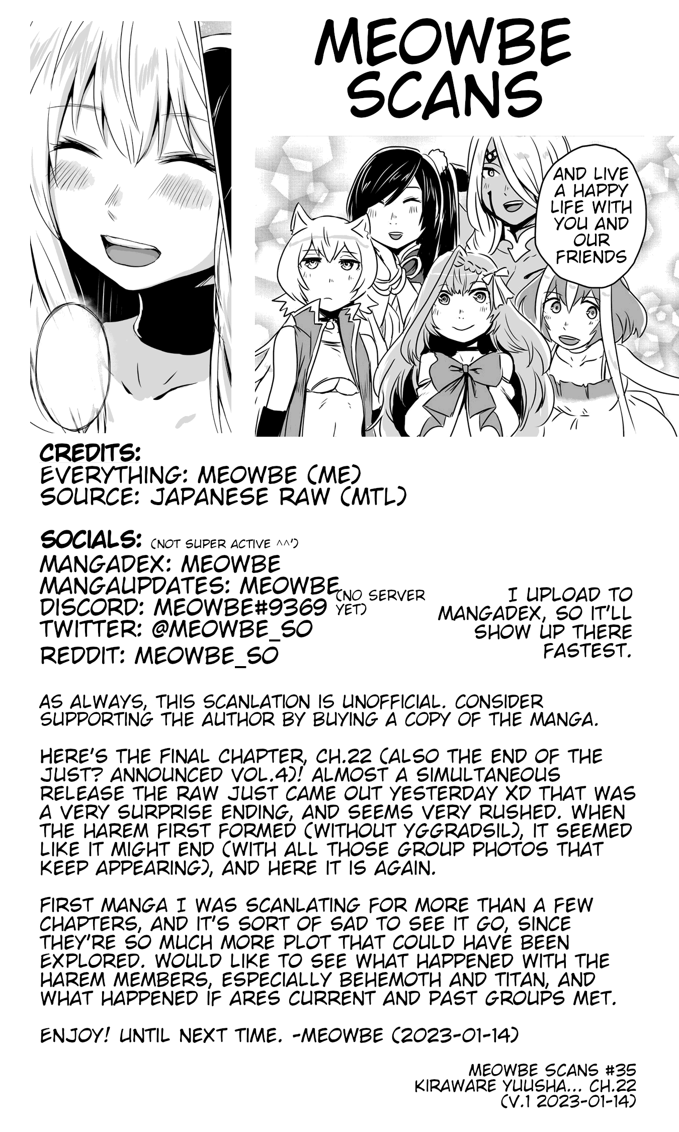 I Played the Role of a Hated Hero, but for Some Reason I'm Loved by the Last Boss and Living With Her! Chapter 22 page 29 - Chapter 22: To New Frontiers! [END]