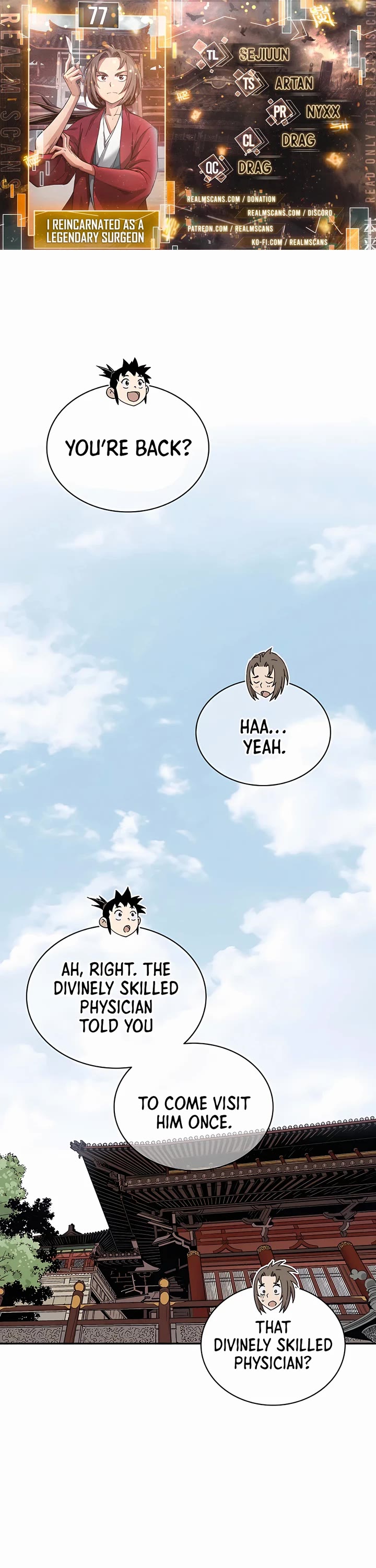 I Reincarnated as a Legendary Surgeon Chapter 77 page 1 - Chapter 77