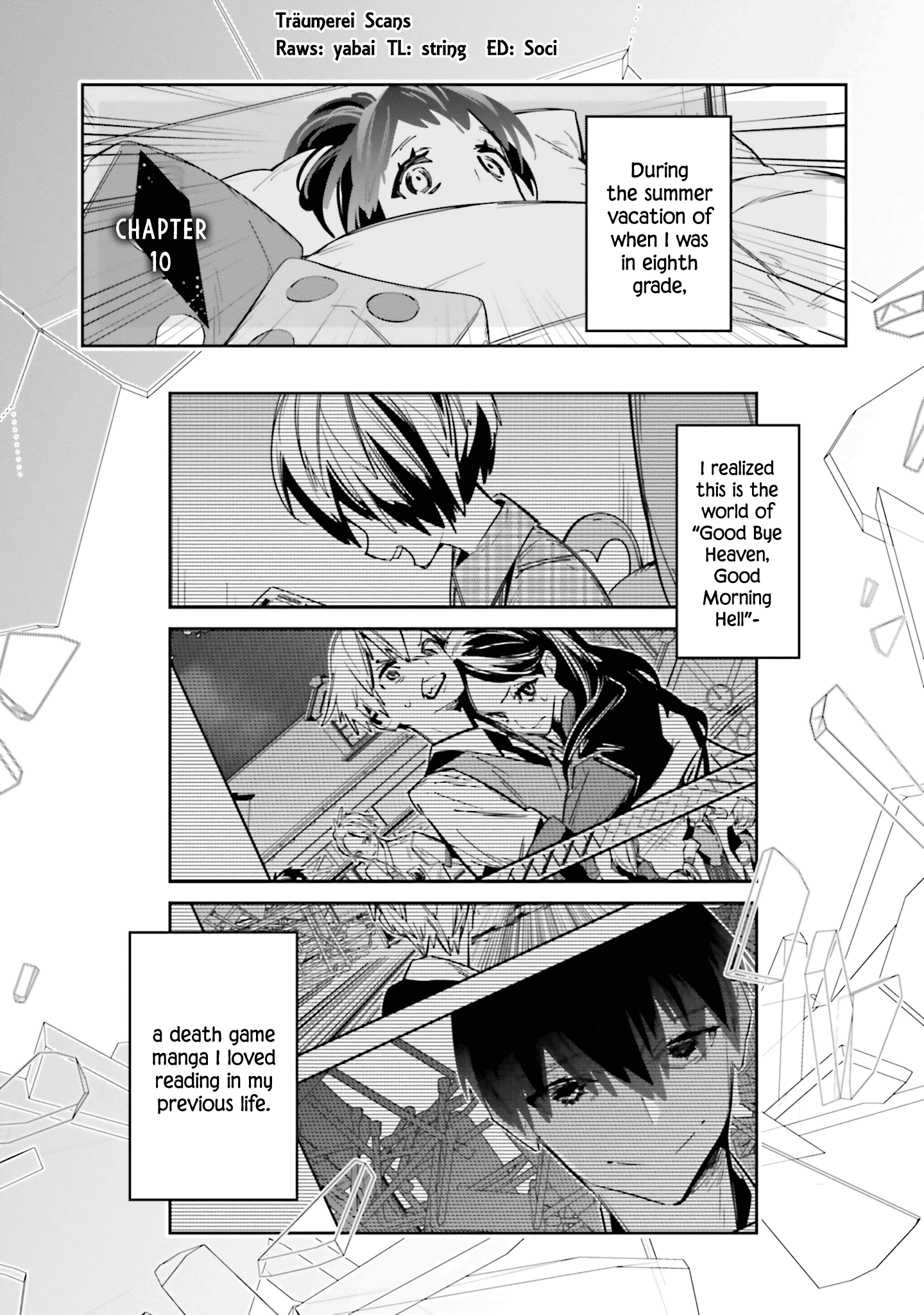 I Reincarnated as the Little Sister of a Death Game Manga's Murder Mastermind and Failed Chapter 10 page 4 - Chapter 10