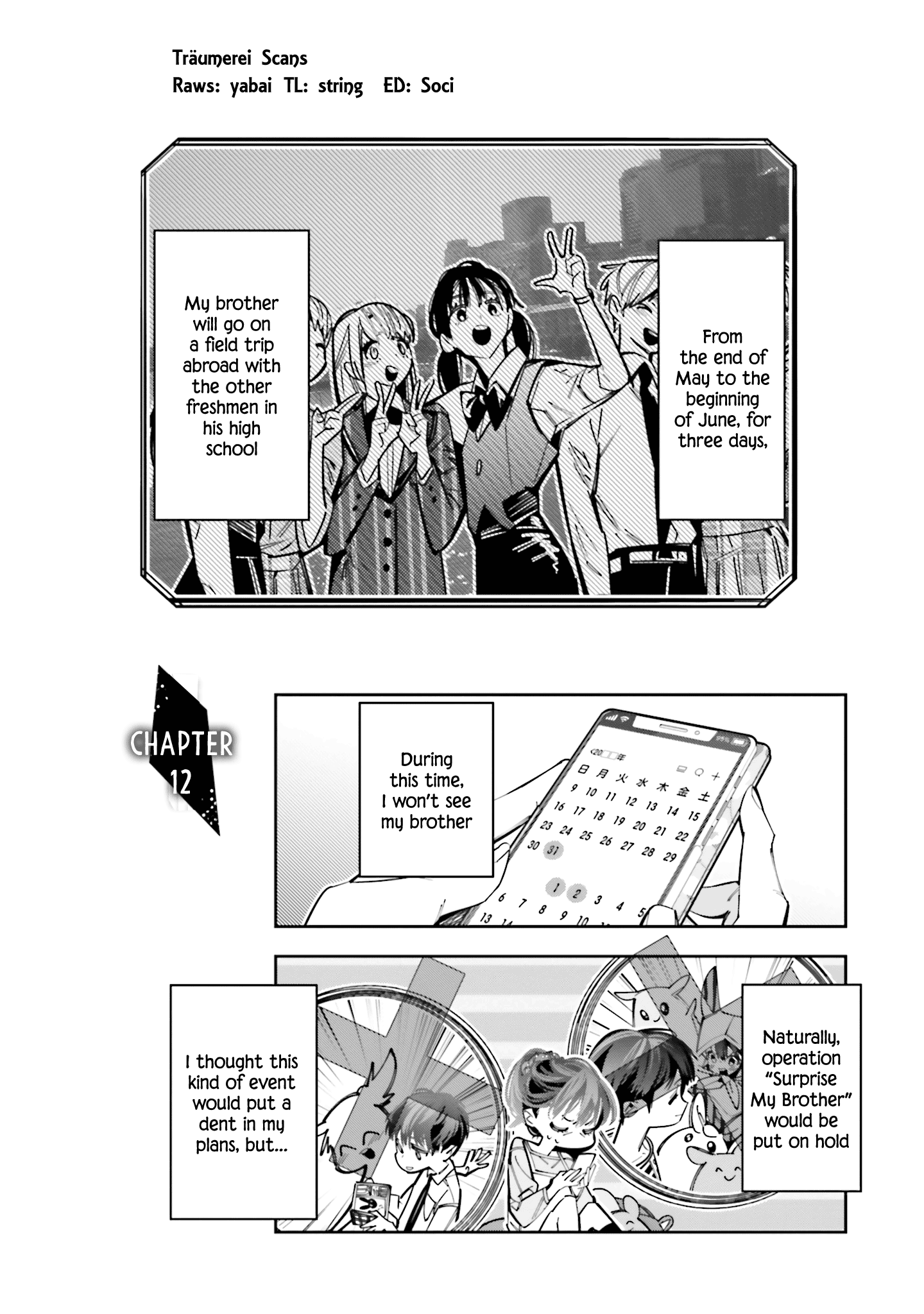 I Reincarnated as the Little Sister of a Death Game Manga's Murder Mastermind and Failed Chapter 12 page 1 - Chapter 12