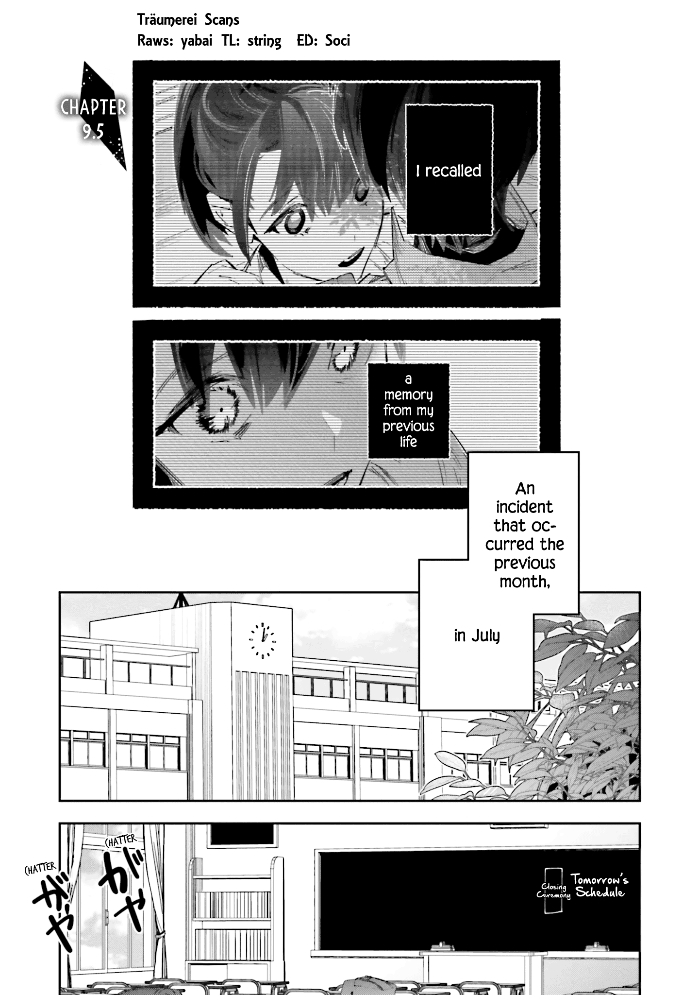 I Reincarnated as the Little Sister of a Death Game Manga's Murder Mastermind and Failed Chapter 13.5 page 1 - Chapter 13.5: 9.5 and extras