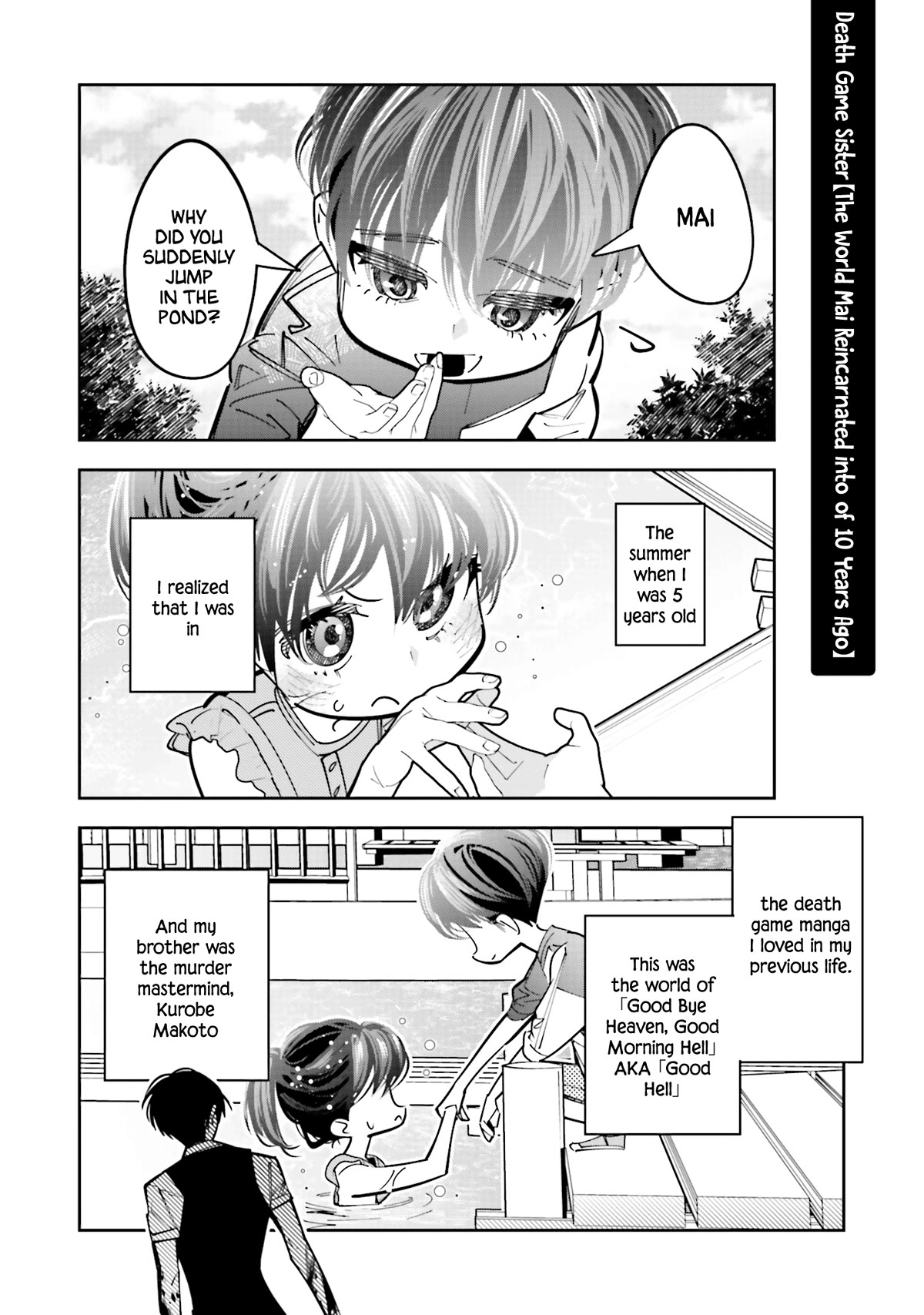 I Reincarnated as the Little Sister of a Death Game Manga's Murder Mastermind and Failed Chapter 13.5 page 20 - Chapter 13.5: 9.5 and extras