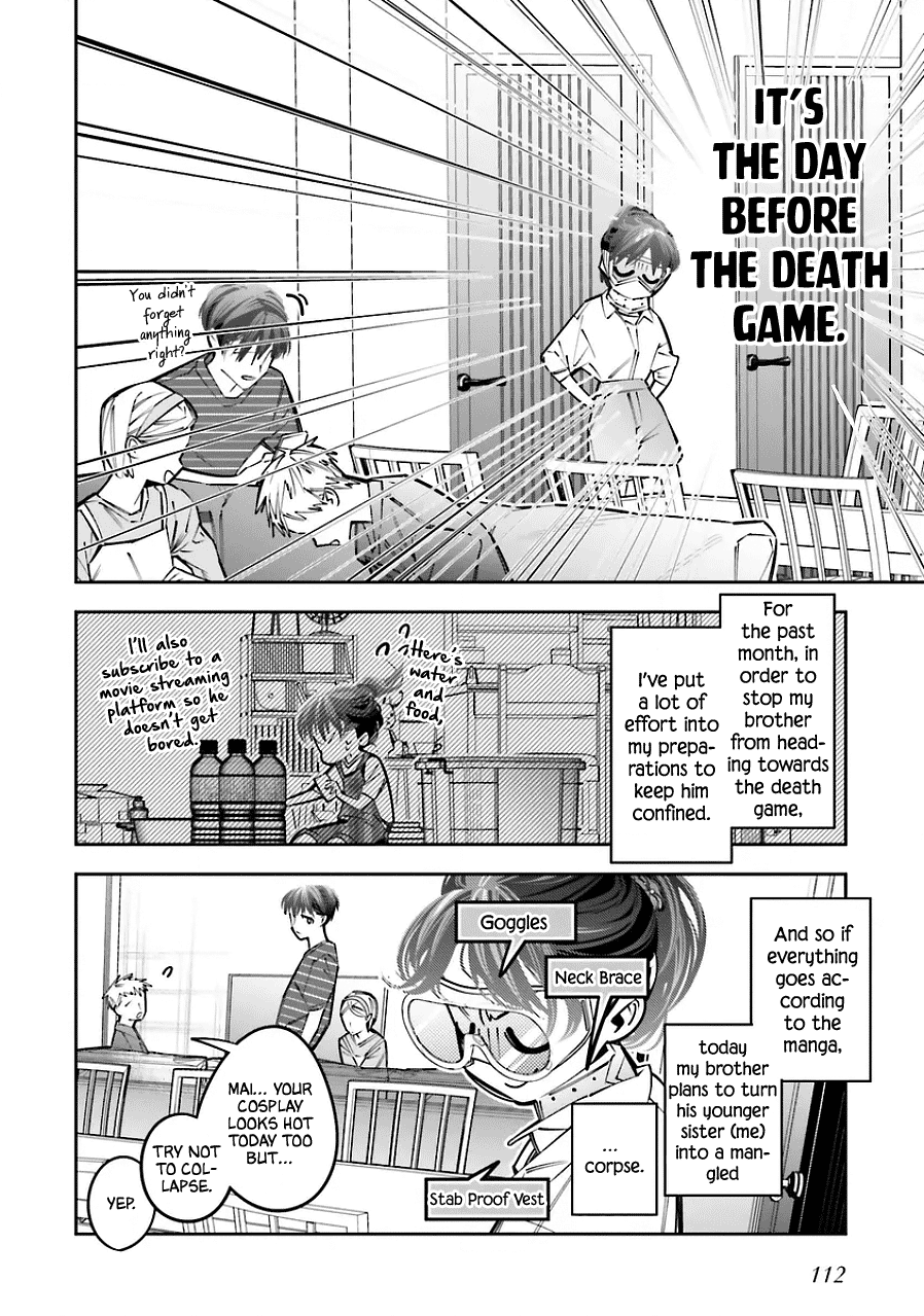 I Reincarnated as the Little Sister of a Death Game Manga's Murder Mastermind and Failed Chapter 21 page 2 - Chapter 21