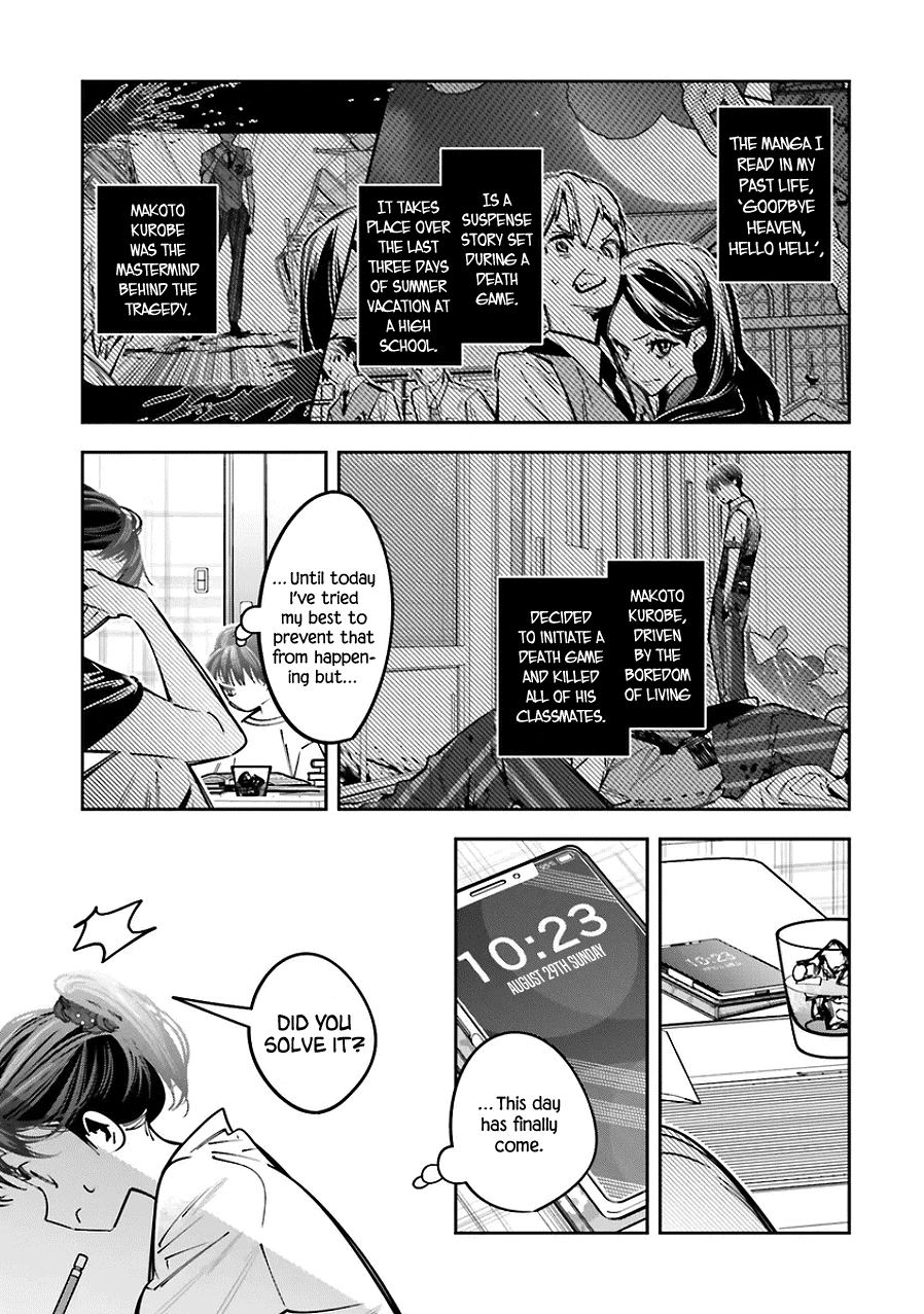 I Reincarnated as the Little Sister of a Death Game Manga's Murder Mastermind and Failed Chapter 22 page 7 - Chapter 22