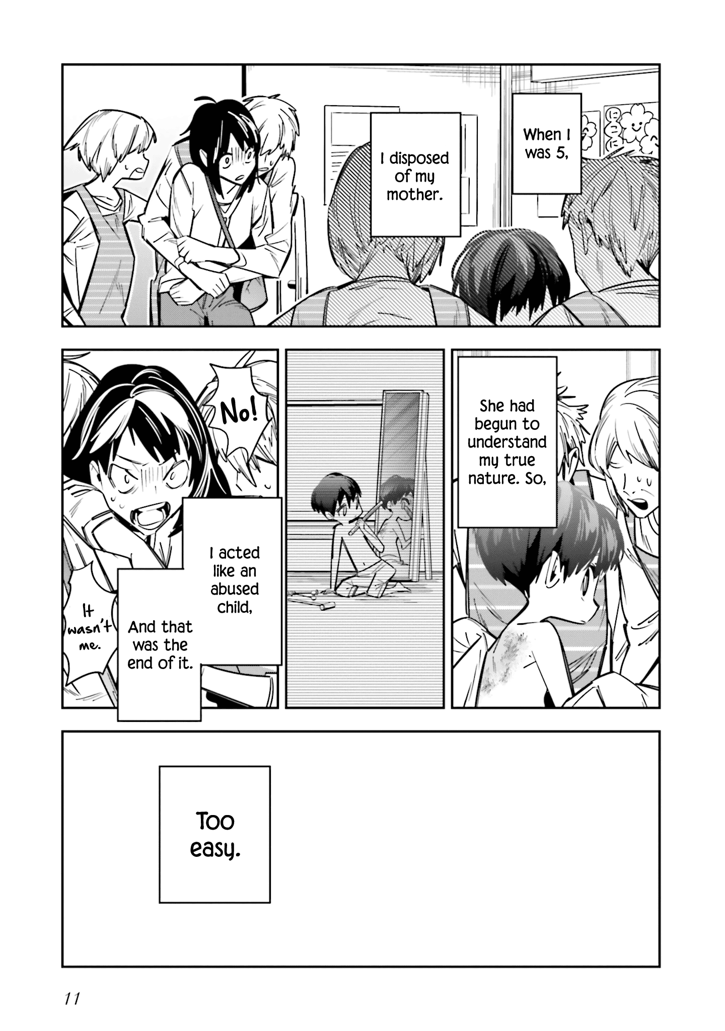 I Reincarnated as the Little Sister of a Death Game Manga's Murder Mastermind and Failed Chapter 5 page 12 - Chapter 5