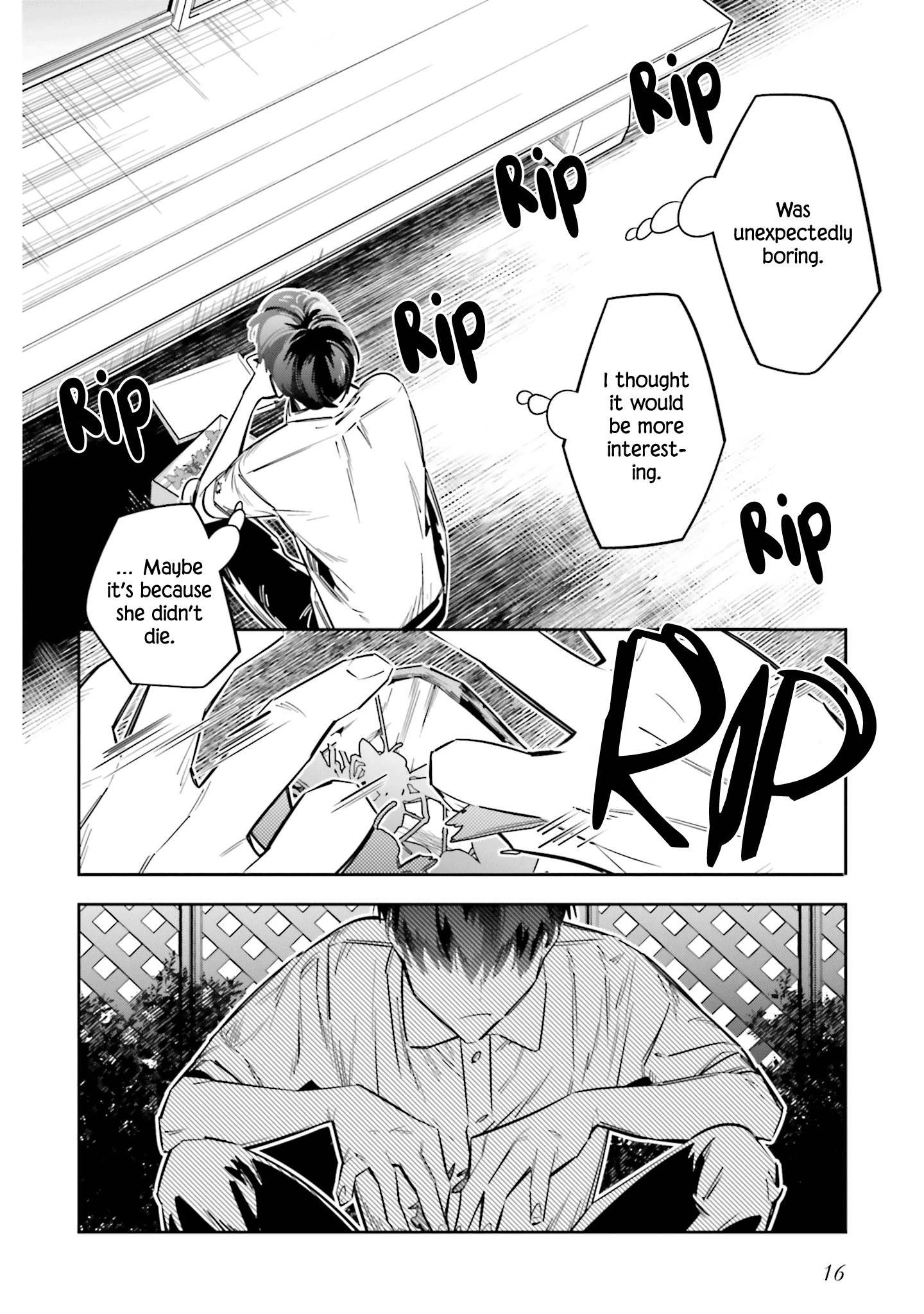 I Reincarnated as the Little Sister of a Death Game Manga's Murder Mastermind and Failed Chapter 5 page 17 - Chapter 5