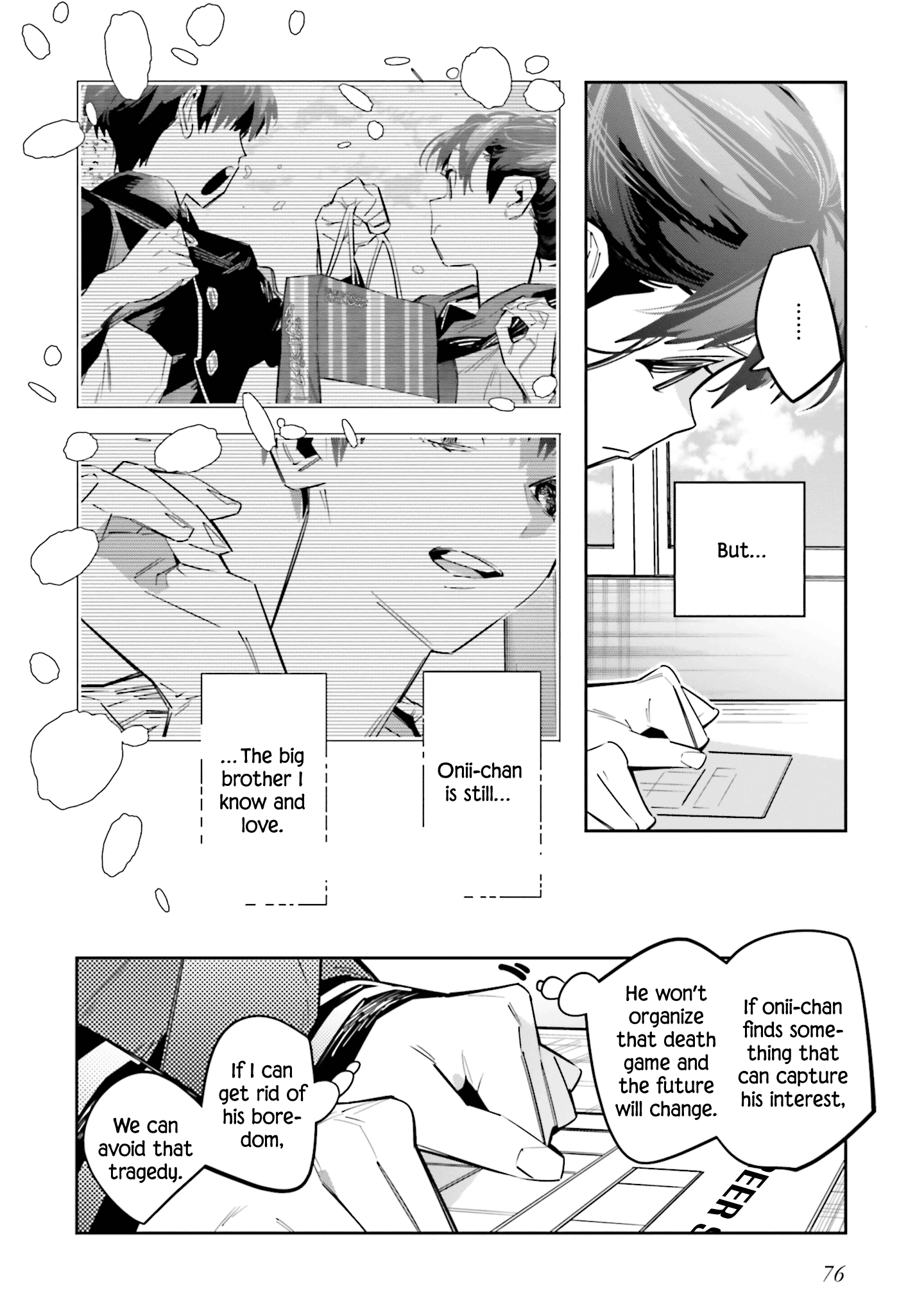 I Reincarnated as the Little Sister of a Death Game Manga's Murder Mastermind and Failed Chapter 7 page 6 - Chapter 7