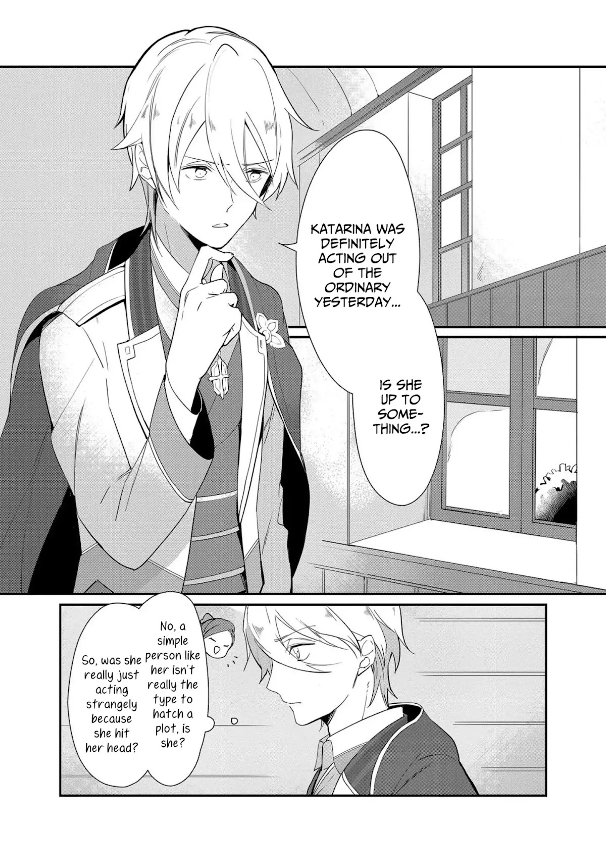 I Reincarnated into an Otome Game as a Villainess With Only Destruction Flags... In a Dire Situation!? Verge of Destruction Arc Chapter 1 page 13 - Chapter 1: A 15 Year Old Katarina Recalls Her Previous Life's Memories