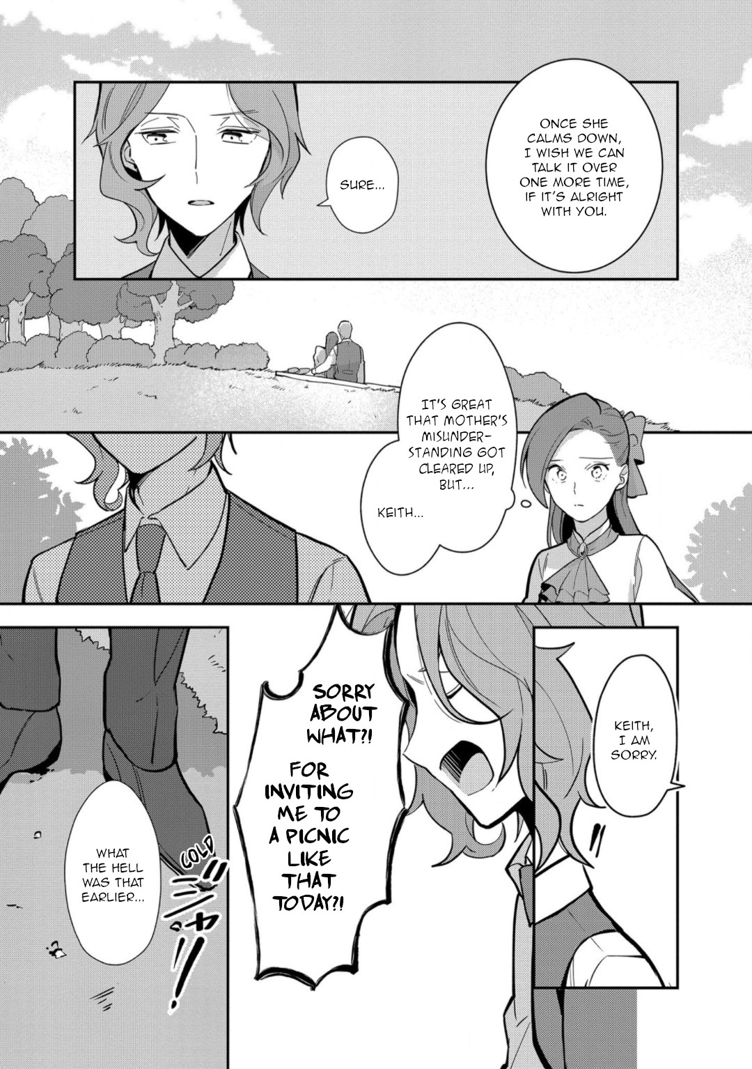 I Reincarnated into an Otome Game as a Villainess With Only Destruction Flags... In a Dire Situation!? Verge of Destruction Arc Chapter 10 page 13 - Chapter 10: The Family Picnic