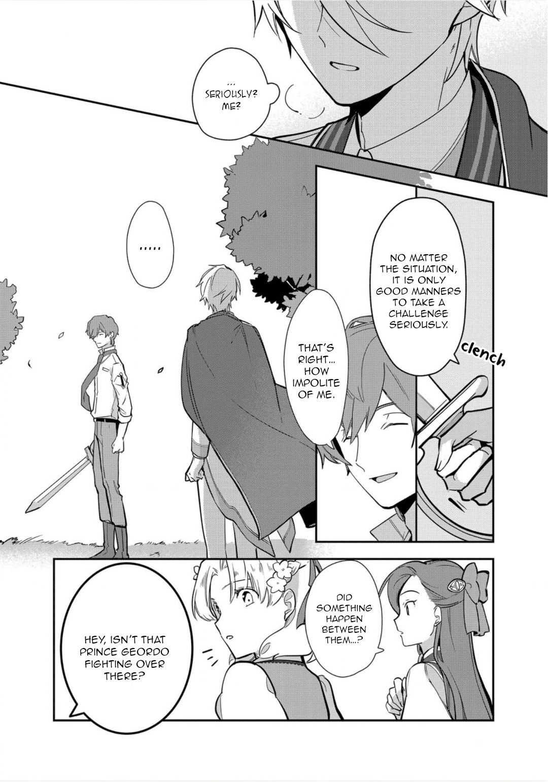 I Reincarnated into an Otome Game as a Villainess With Only Destruction Flags... In a Dire Situation!? Verge of Destruction Arc Chapter 11 page 14 - Chapter 11: Duel