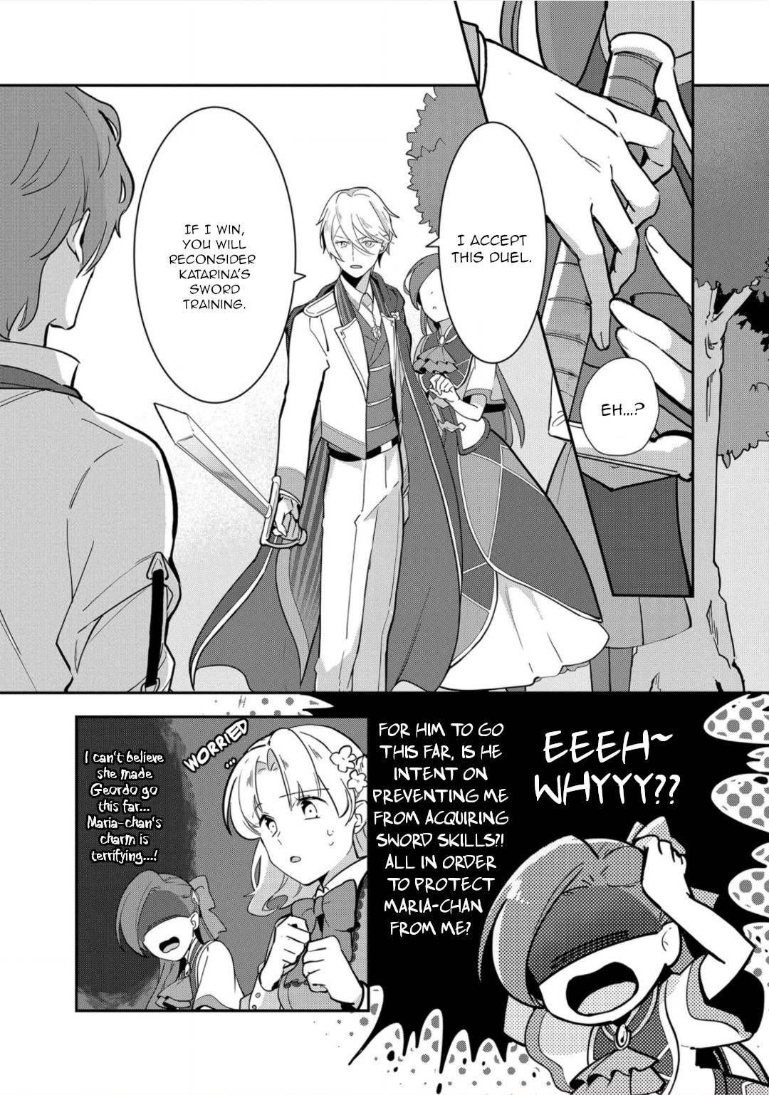 I Reincarnated into an Otome Game as a Villainess With Only Destruction Flags... In a Dire Situation!? Verge of Destruction Arc Chapter 11 page 9 - Chapter 11: Duel