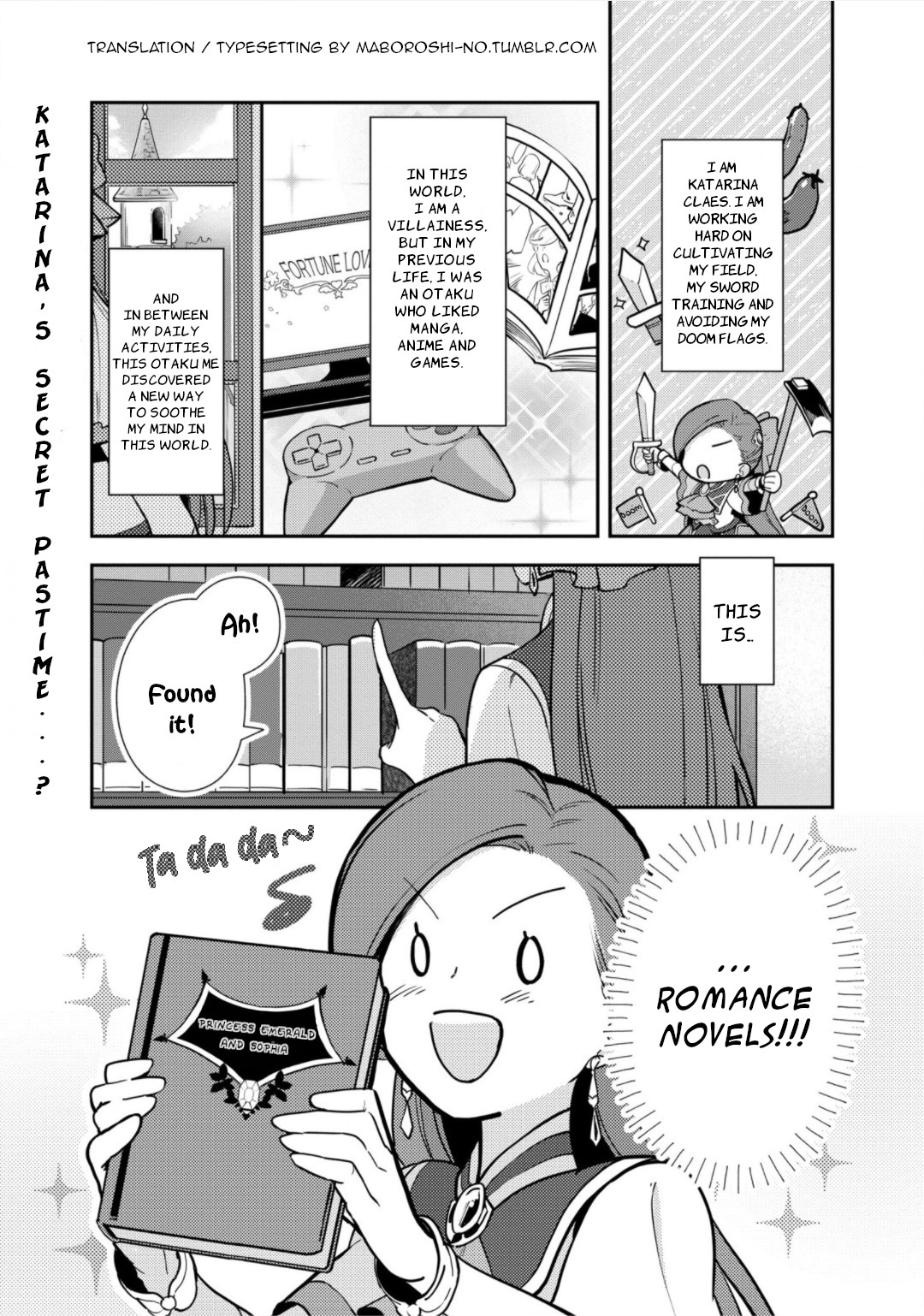 I Reincarnated into an Otome Game as a Villainess With Only Destruction Flags... In a Dire Situation!? Verge of Destruction Arc Chapter 12 page 1 - Chapter 12: Lady Romance Novels
