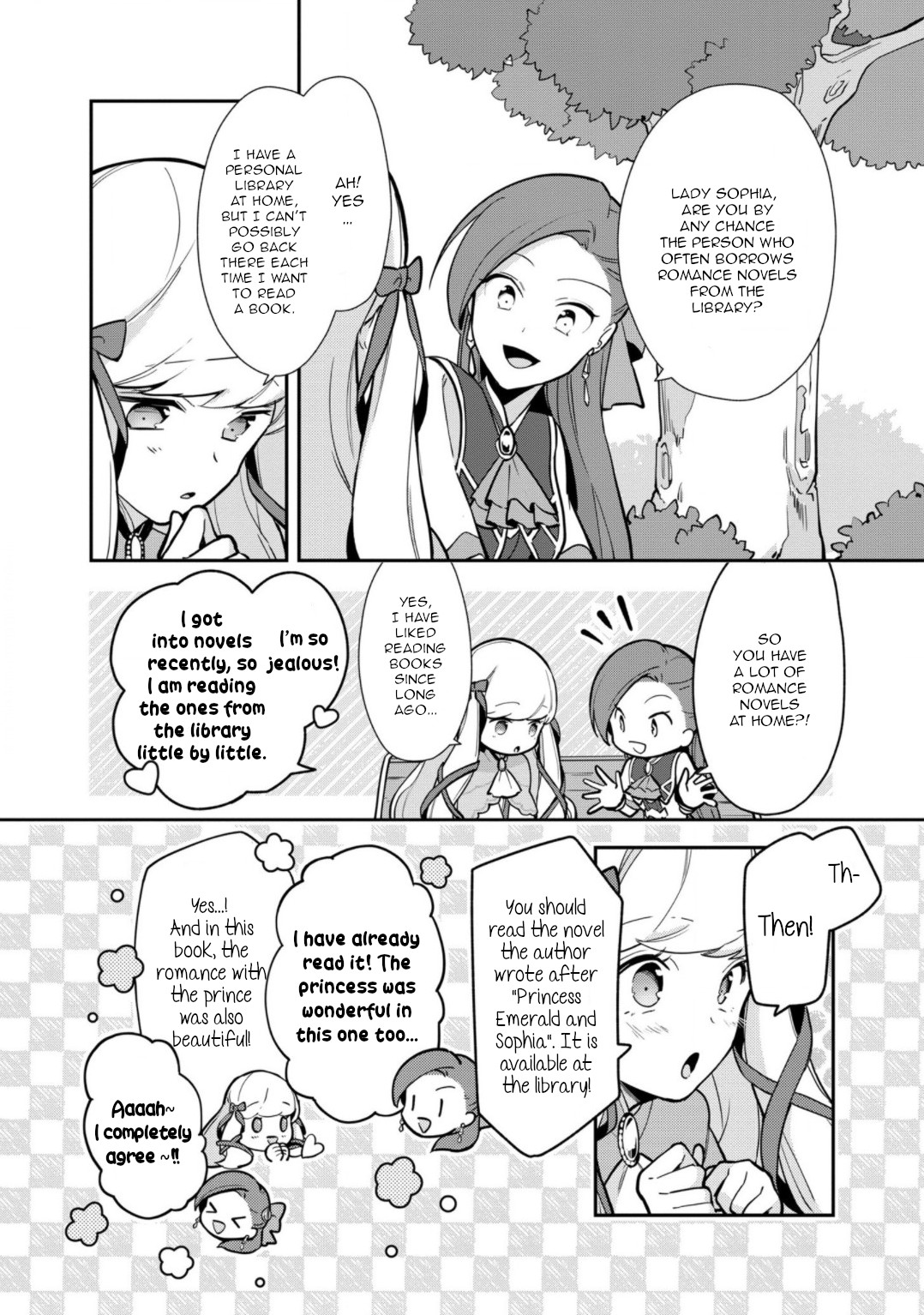 I Reincarnated into an Otome Game as a Villainess With Only Destruction Flags... In a Dire Situation!? Verge of Destruction Arc Chapter 12 page 14 - Chapter 12: Lady Romance Novels