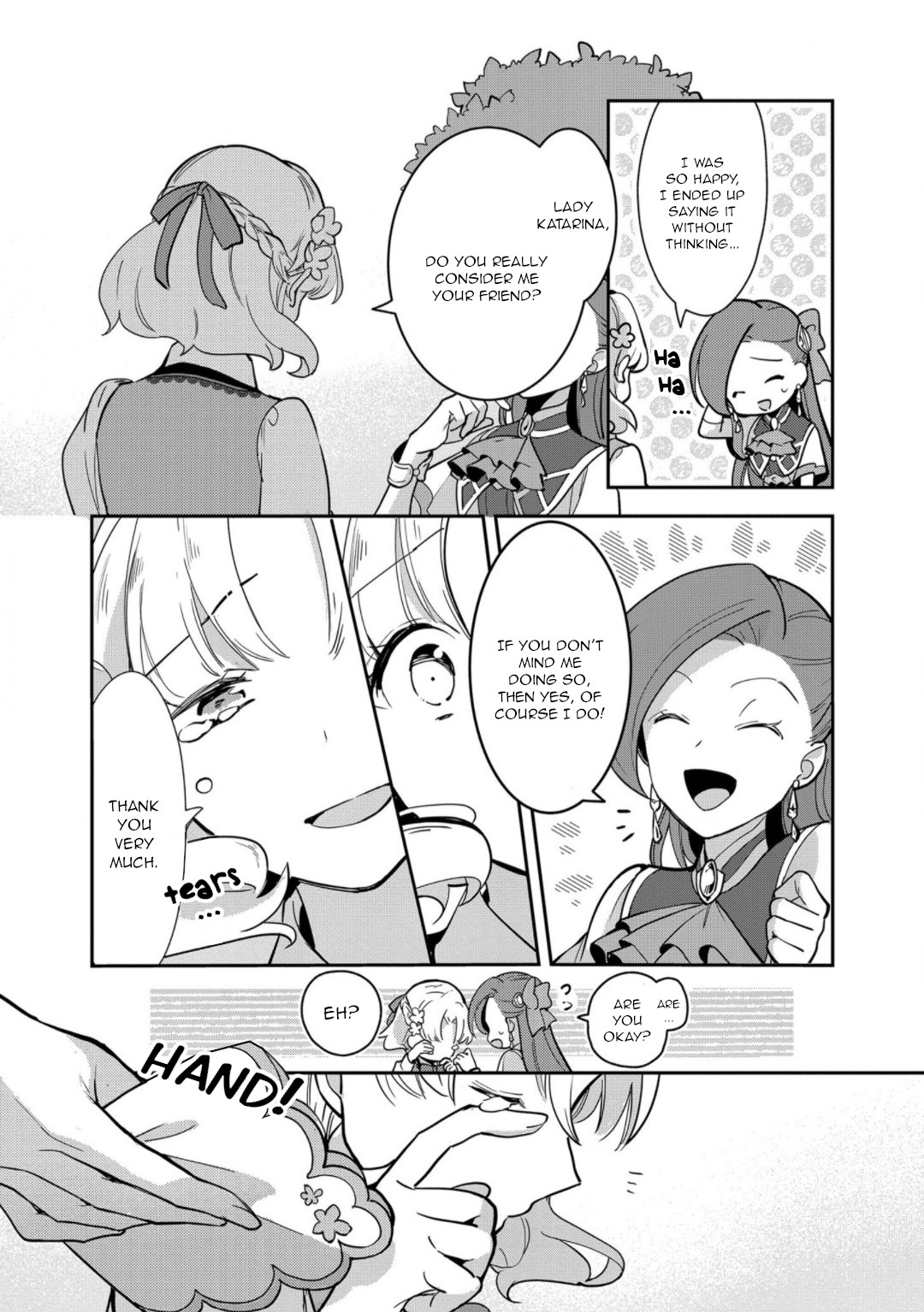I Reincarnated into an Otome Game as a Villainess With Only Destruction Flags... In a Dire Situation!? Verge of Destruction Arc Chapter 13 page 18 - Chapter 13: If we could become friends...