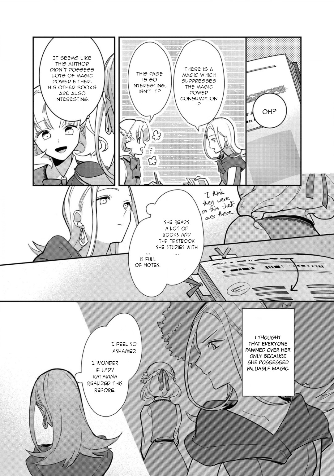 I Reincarnated into an Otome Game as a Villainess With Only Destruction Flags... In a Dire Situation!? Verge of Destruction Arc Chapter 13 page 23 - Chapter 13: If we could become friends...