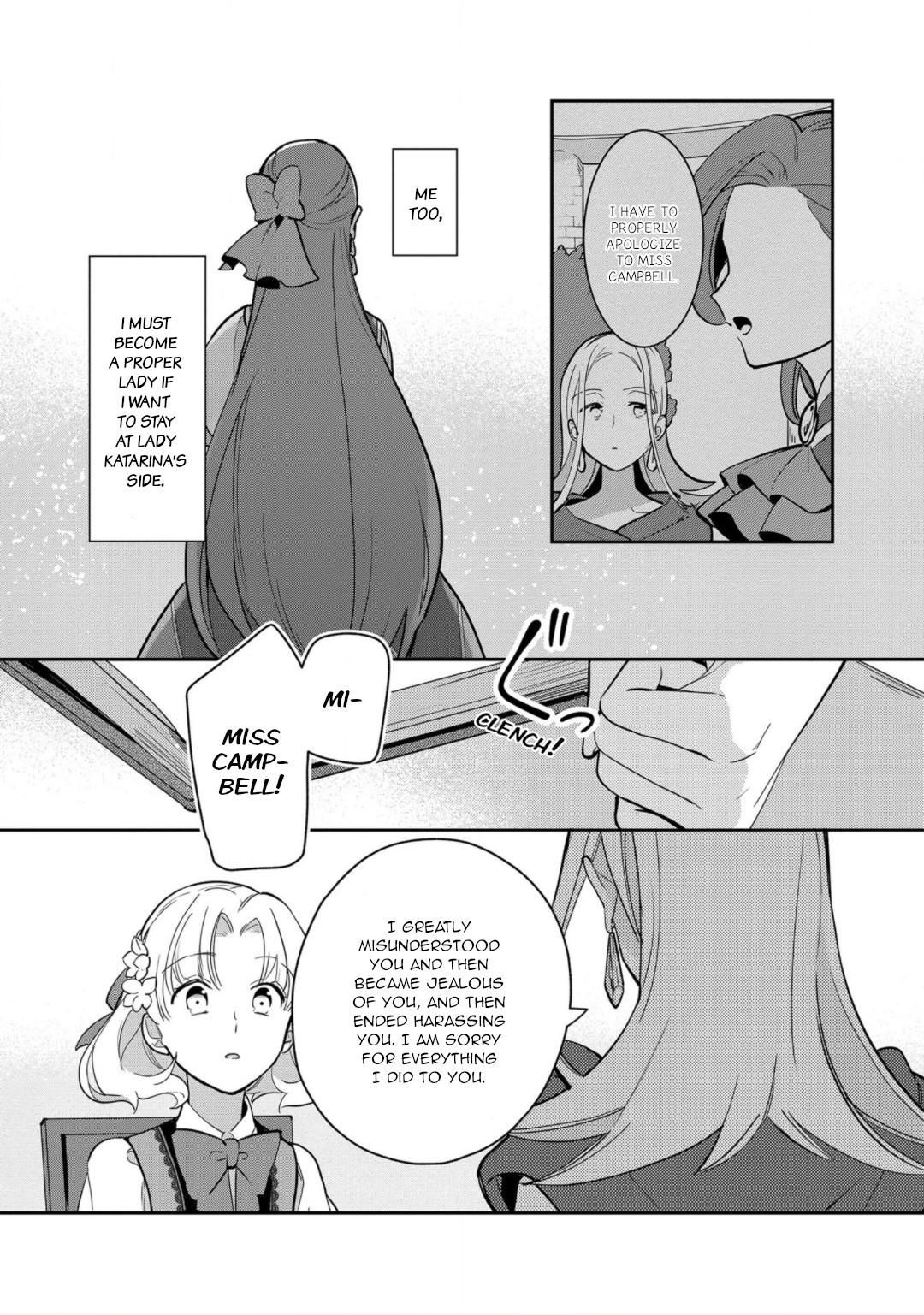 I Reincarnated into an Otome Game as a Villainess With Only Destruction Flags... In a Dire Situation!? Verge of Destruction Arc Chapter 13 page 24 - Chapter 13: If we could become friends...