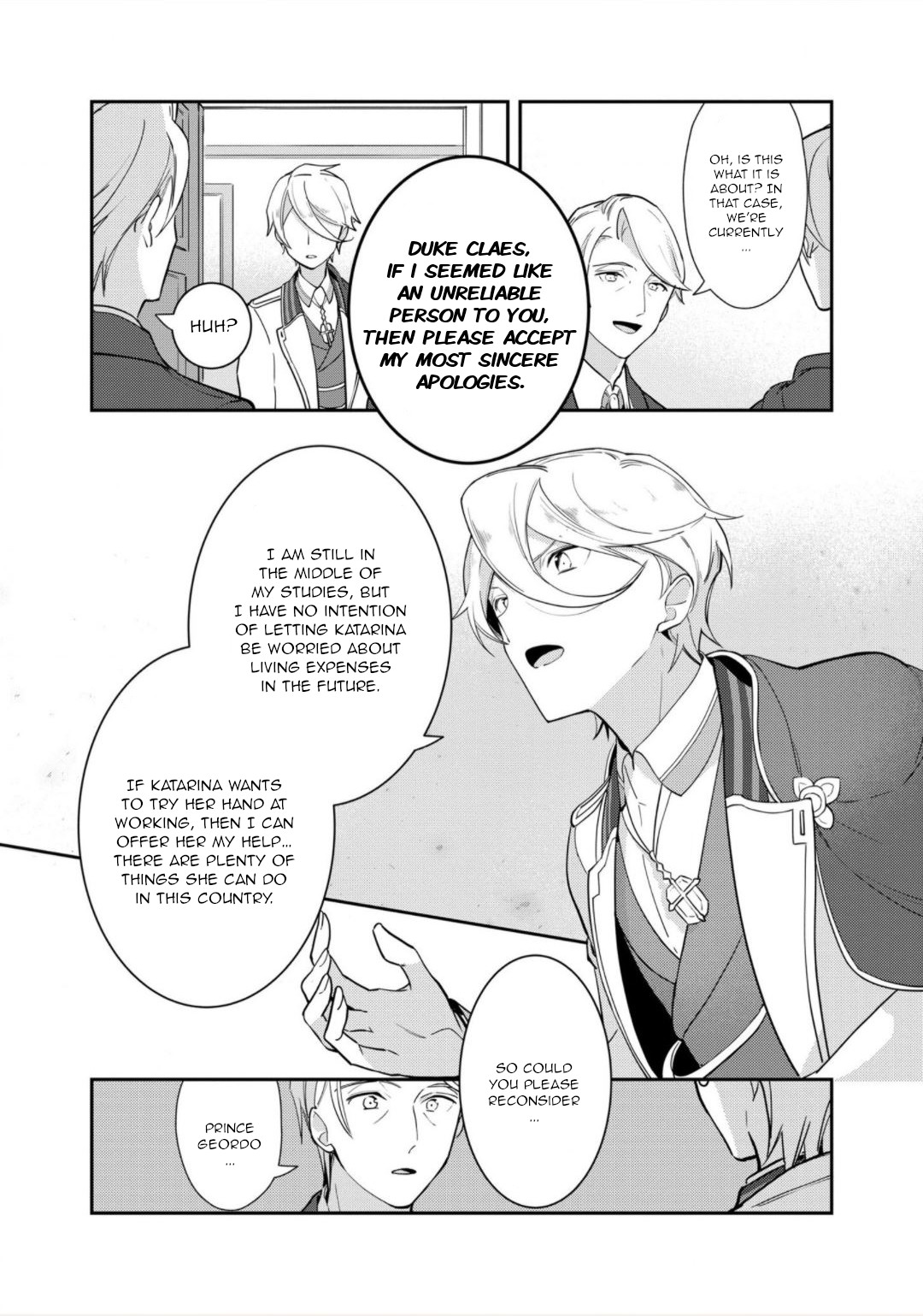 I Reincarnated into an Otome Game as a Villainess With Only Destruction Flags... In a Dire Situation!? Verge of Destruction Arc Chapter 15 page 21 - Chapter 15