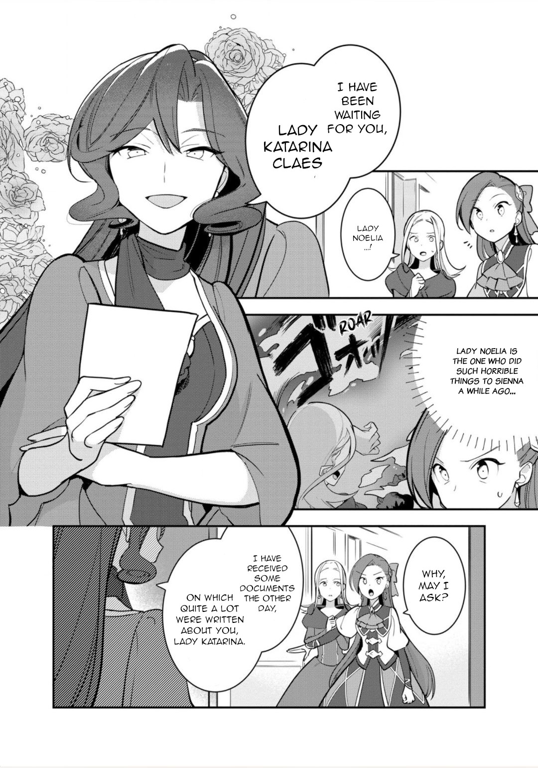 I Reincarnated into an Otome Game as a Villainess With Only Destruction Flags... In a Dire Situation!? Verge of Destruction Arc Chapter 17 page 4 - Chapter 17