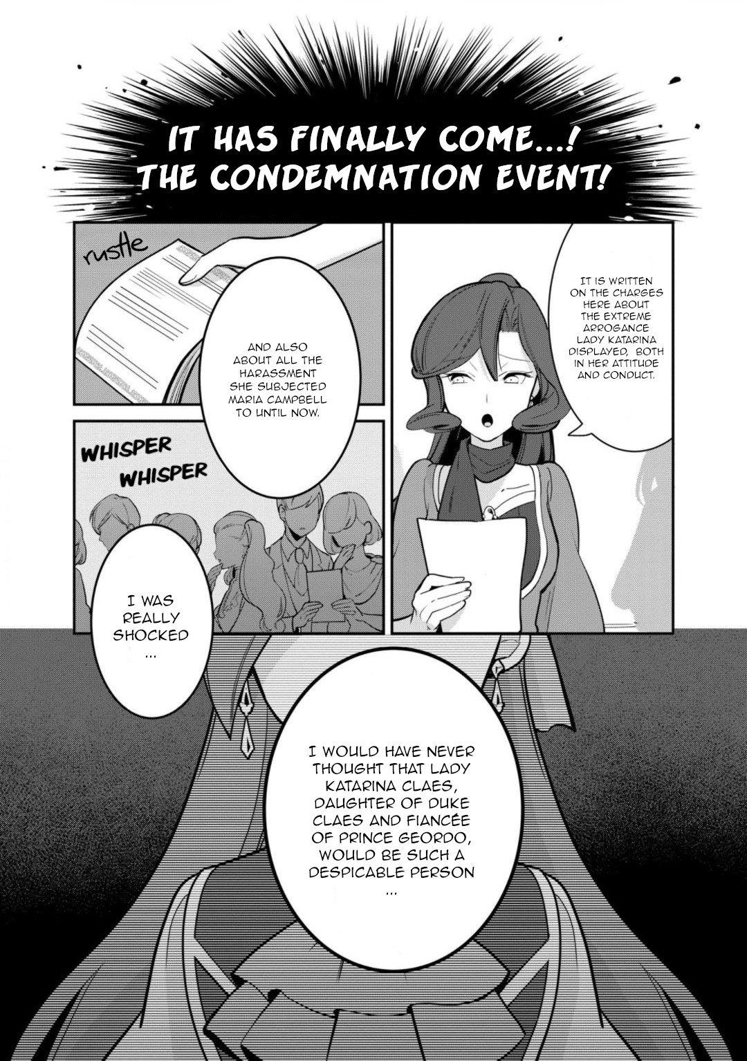 I Reincarnated into an Otome Game as a Villainess With Only Destruction Flags... In a Dire Situation!? Verge of Destruction Arc Chapter 17 page 8 - Chapter 17