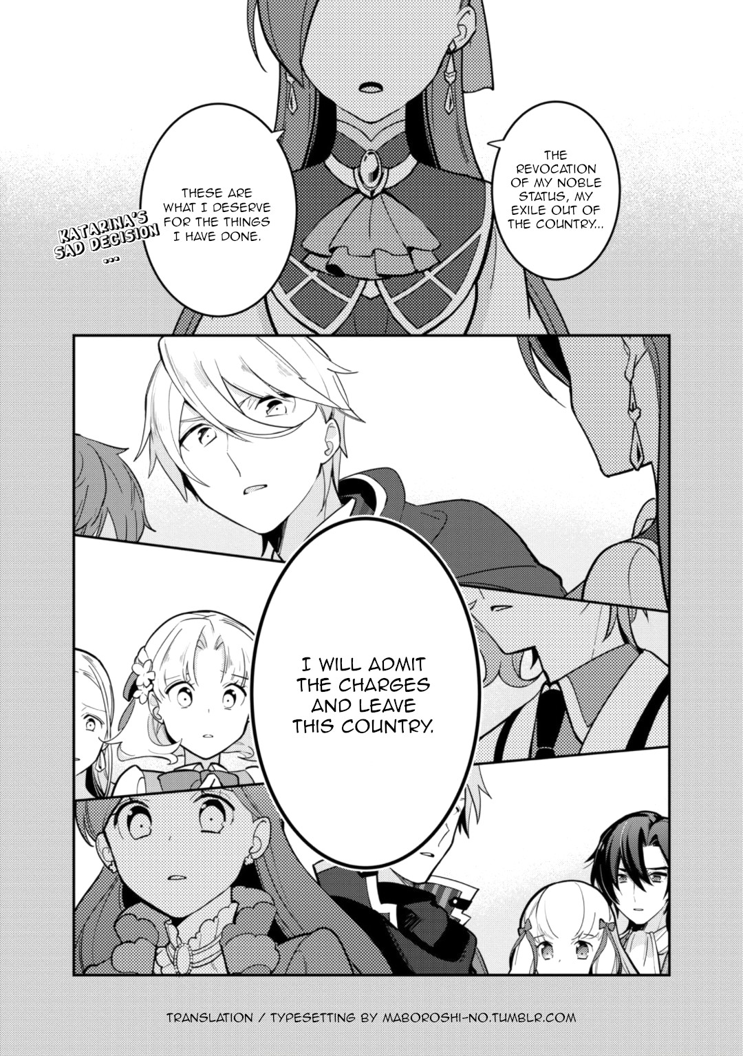 I Reincarnated into an Otome Game as a Villainess With Only Destruction Flags... In a Dire Situation!? Verge of Destruction Arc Chapter 19 page 1 - Chapter 19: Everyone's feelings [END]