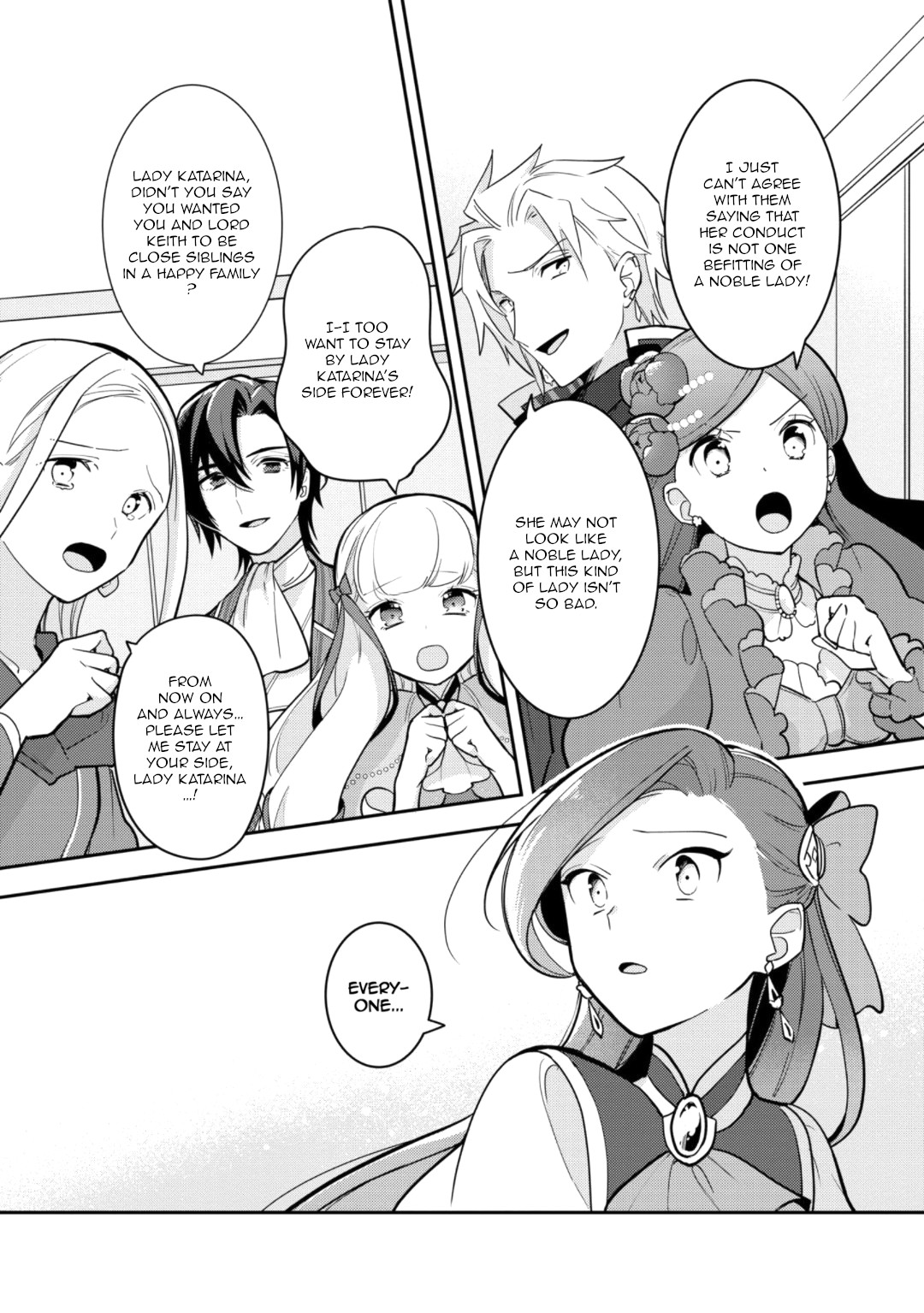 I Reincarnated into an Otome Game as a Villainess With Only Destruction Flags... In a Dire Situation!? Verge of Destruction Arc Chapter 19 page 11 - Chapter 19: Everyone's feelings [END]