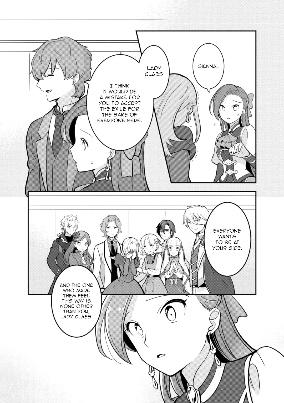 I Reincarnated into an Otome Game as a Villainess With Only Destruction Flags... In a Dire Situation!? Verge of Destruction Arc Chapter 19 page 14 - Chapter 19: Everyone's feelings [END]