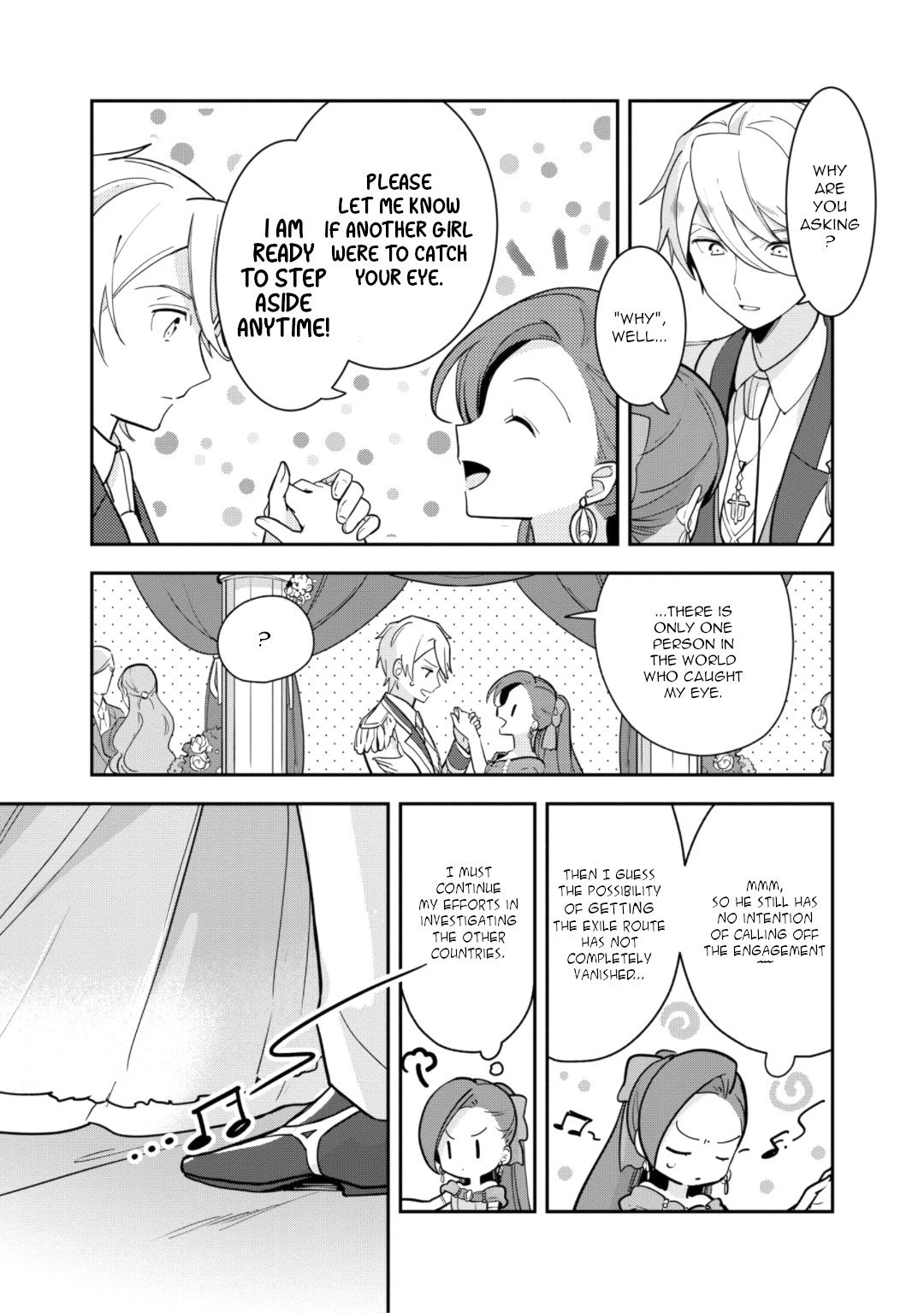 I Reincarnated into an Otome Game as a Villainess With Only Destruction Flags... In a Dire Situation!? Verge of Destruction Arc Chapter 19 page 22 - Chapter 19: Everyone's feelings [END]
