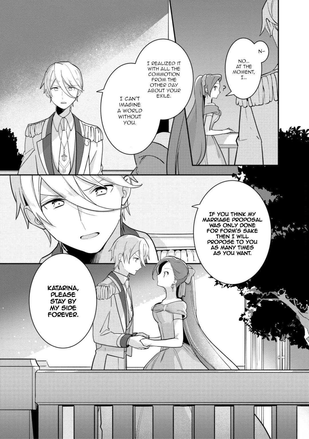 I Reincarnated into an Otome Game as a Villainess With Only Destruction Flags... In a Dire Situation!? Verge of Destruction Arc Chapter 19 page 25 - Chapter 19: Everyone's feelings [END]