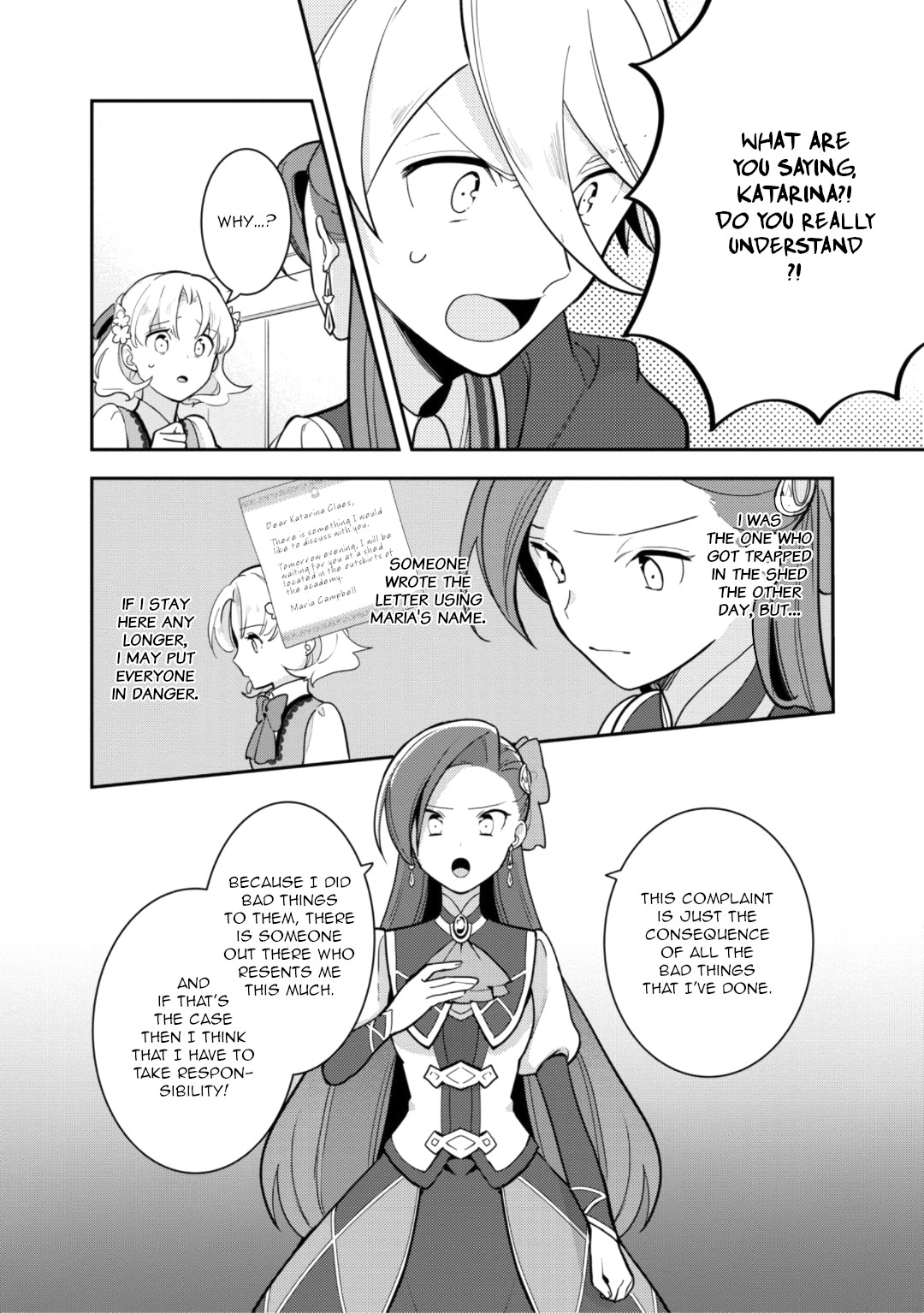 I Reincarnated into an Otome Game as a Villainess With Only Destruction Flags... In a Dire Situation!? Verge of Destruction Arc Chapter 19 page 3 - Chapter 19: Everyone's feelings [END]