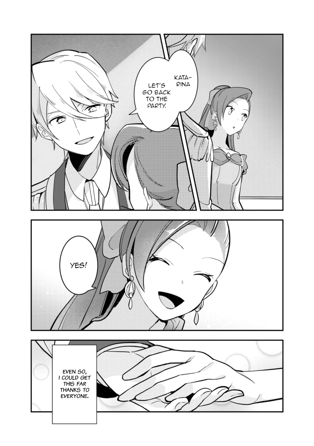 I Reincarnated into an Otome Game as a Villainess With Only Destruction Flags... In a Dire Situation!? Verge of Destruction Arc Chapter 19 page 31 - Chapter 19: Everyone's feelings [END]