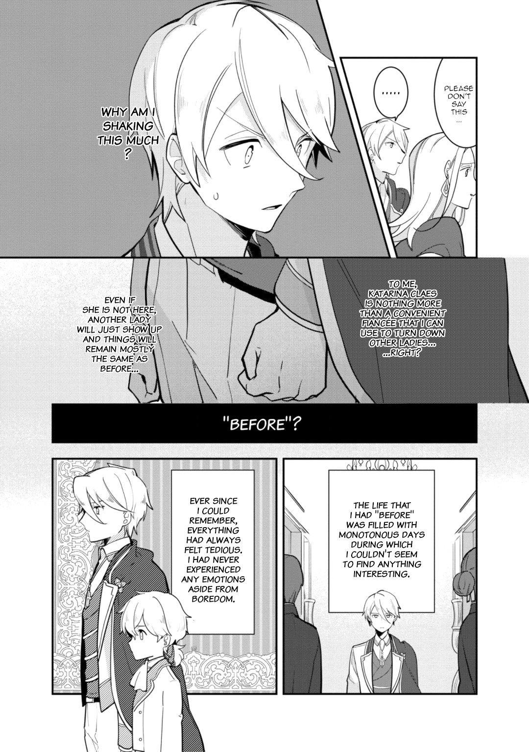 I Reincarnated into an Otome Game as a Villainess With Only Destruction Flags... In a Dire Situation!? Verge of Destruction Arc Chapter 19 page 4 - Chapter 19: Everyone's feelings [END]