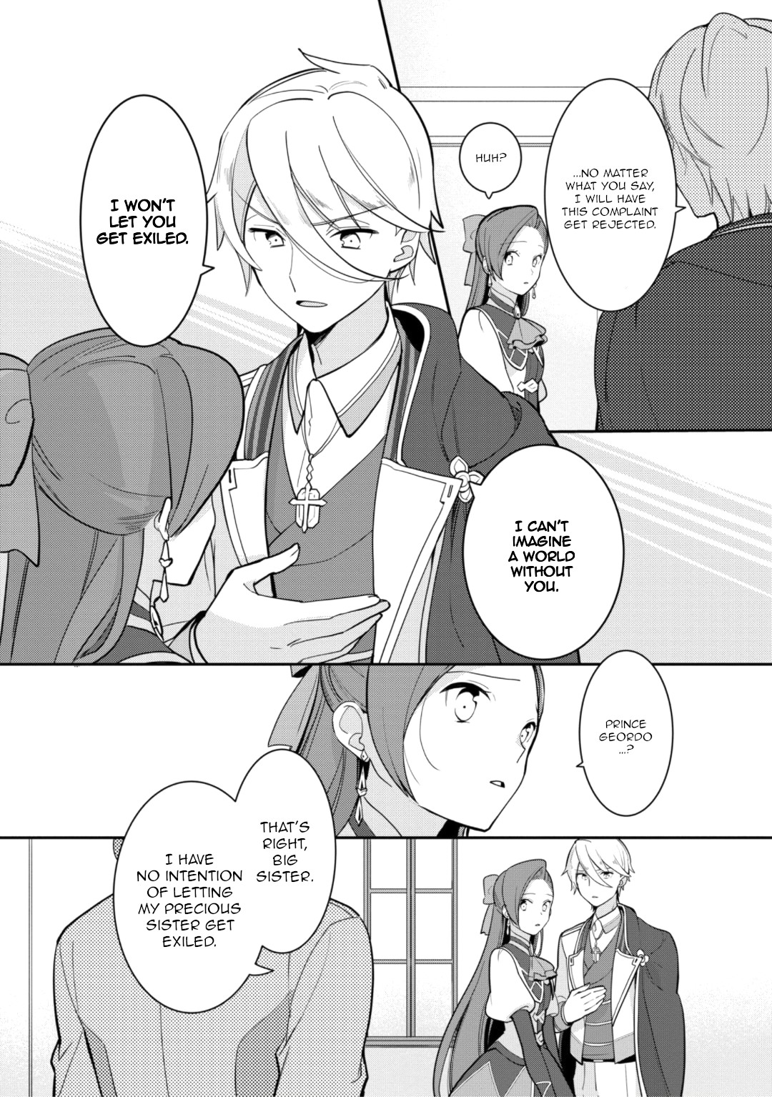 I Reincarnated into an Otome Game as a Villainess With Only Destruction Flags... In a Dire Situation!? Verge of Destruction Arc Chapter 19 page 6 - Chapter 19: Everyone's feelings [END]