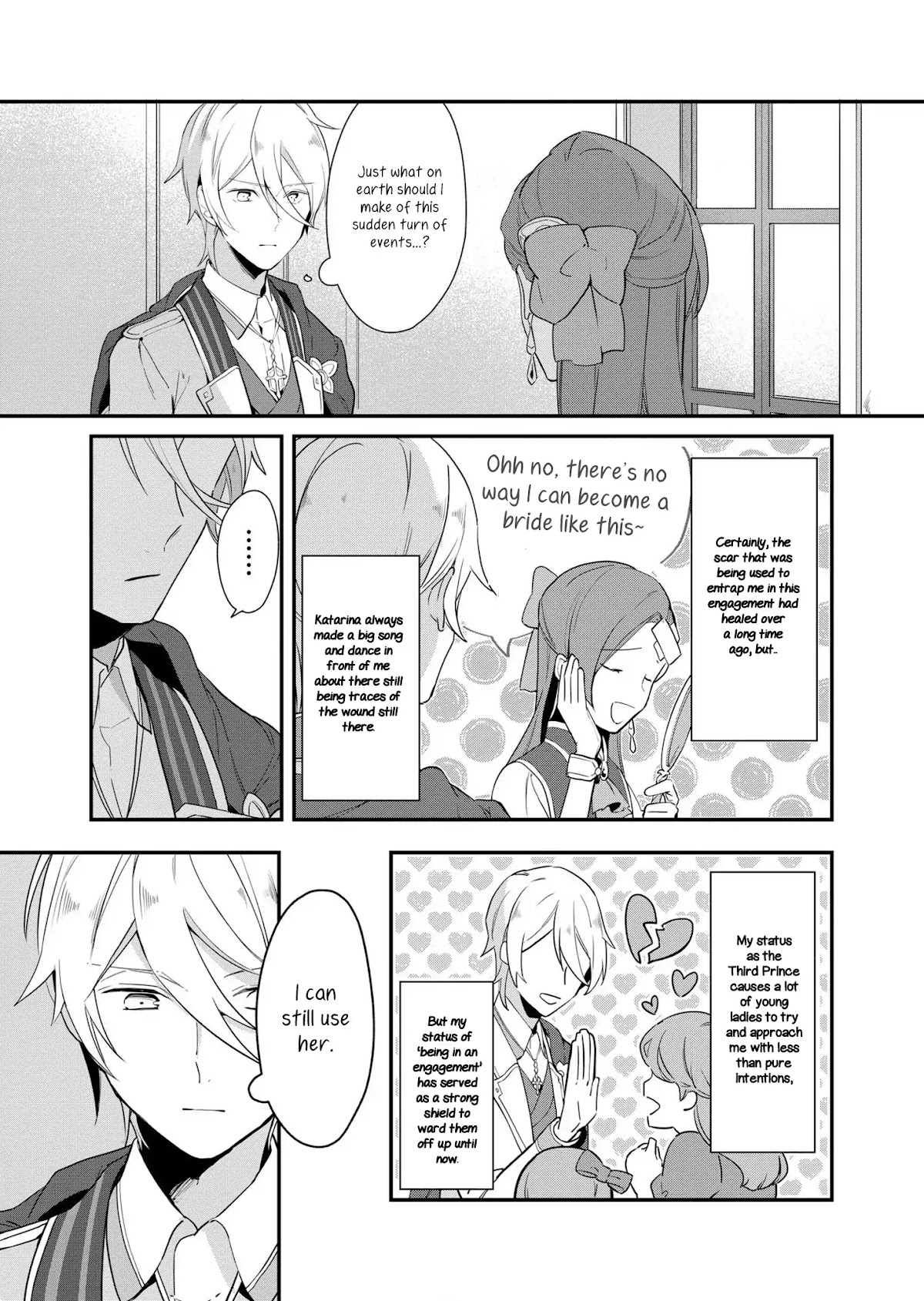 I Reincarnated into an Otome Game as a Villainess With Only Destruction Flags... In a Dire Situation!? Verge of Destruction Arc Chapter 2 page 9 - Chapter 2: Aiming for a Broken Engagement