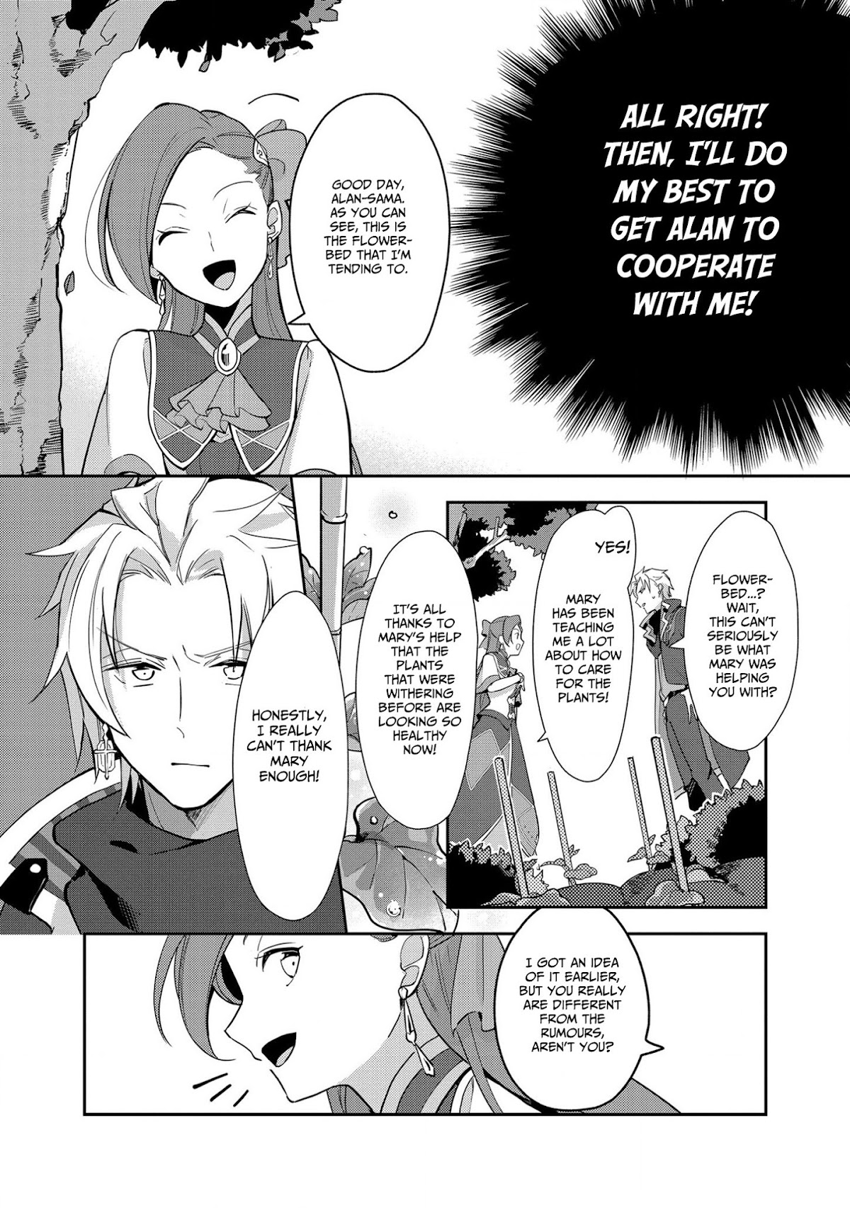 I Reincarnated into an Otome Game as a Villainess With Only Destruction Flags... In a Dire Situation!? Verge of Destruction Arc Chapter 5 page 14 - Chapter 5: Gerald's Weakness