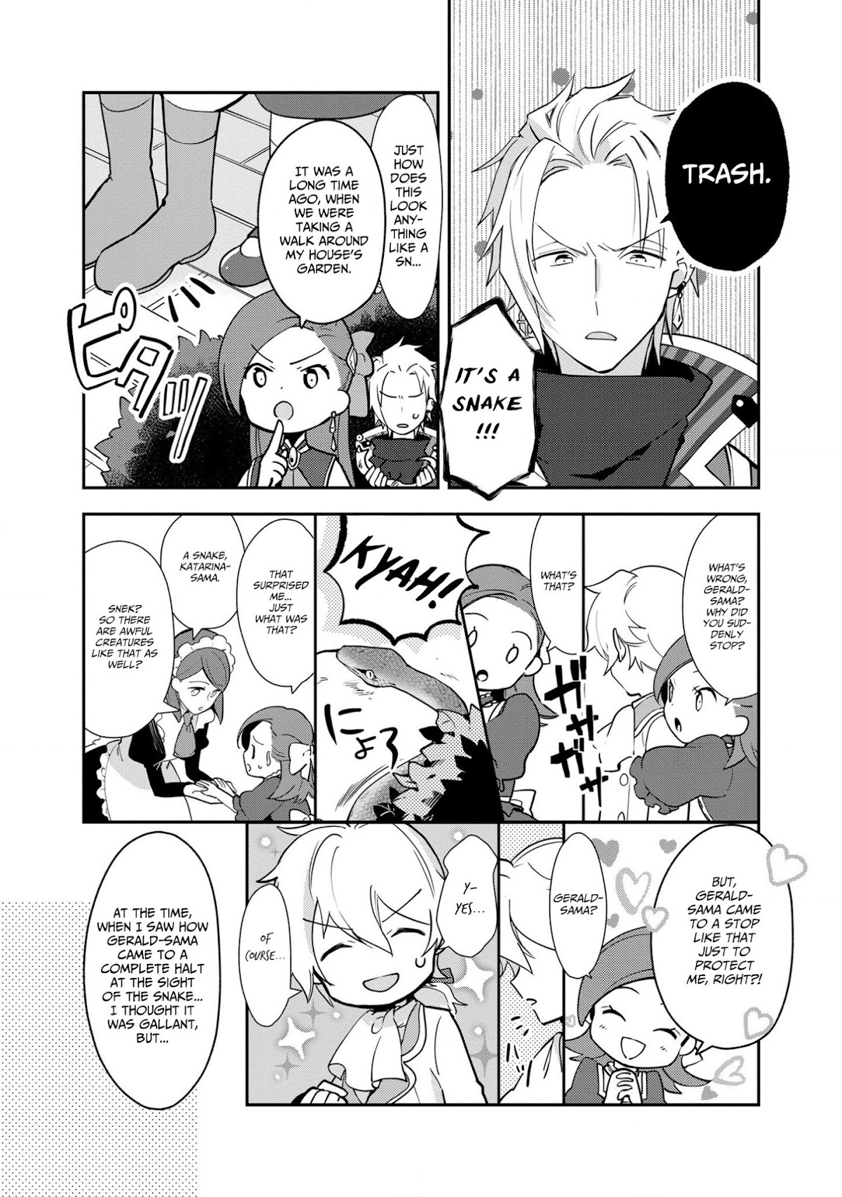 I Reincarnated into an Otome Game as a Villainess With Only Destruction Flags... In a Dire Situation!? Verge of Destruction Arc Chapter 5 page 18 - Chapter 5: Gerald's Weakness