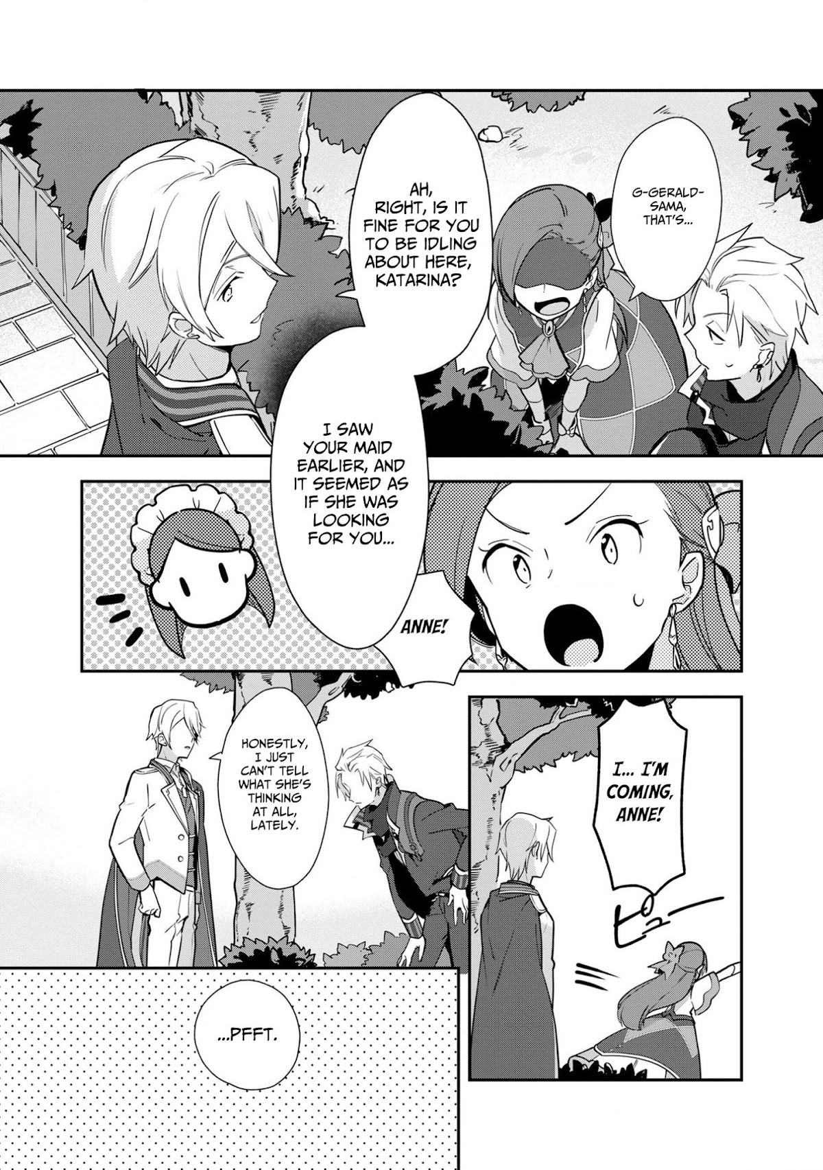 I Reincarnated into an Otome Game as a Villainess With Only Destruction Flags... In a Dire Situation!? Verge of Destruction Arc Chapter 5 page 23 - Chapter 5: Gerald's Weakness