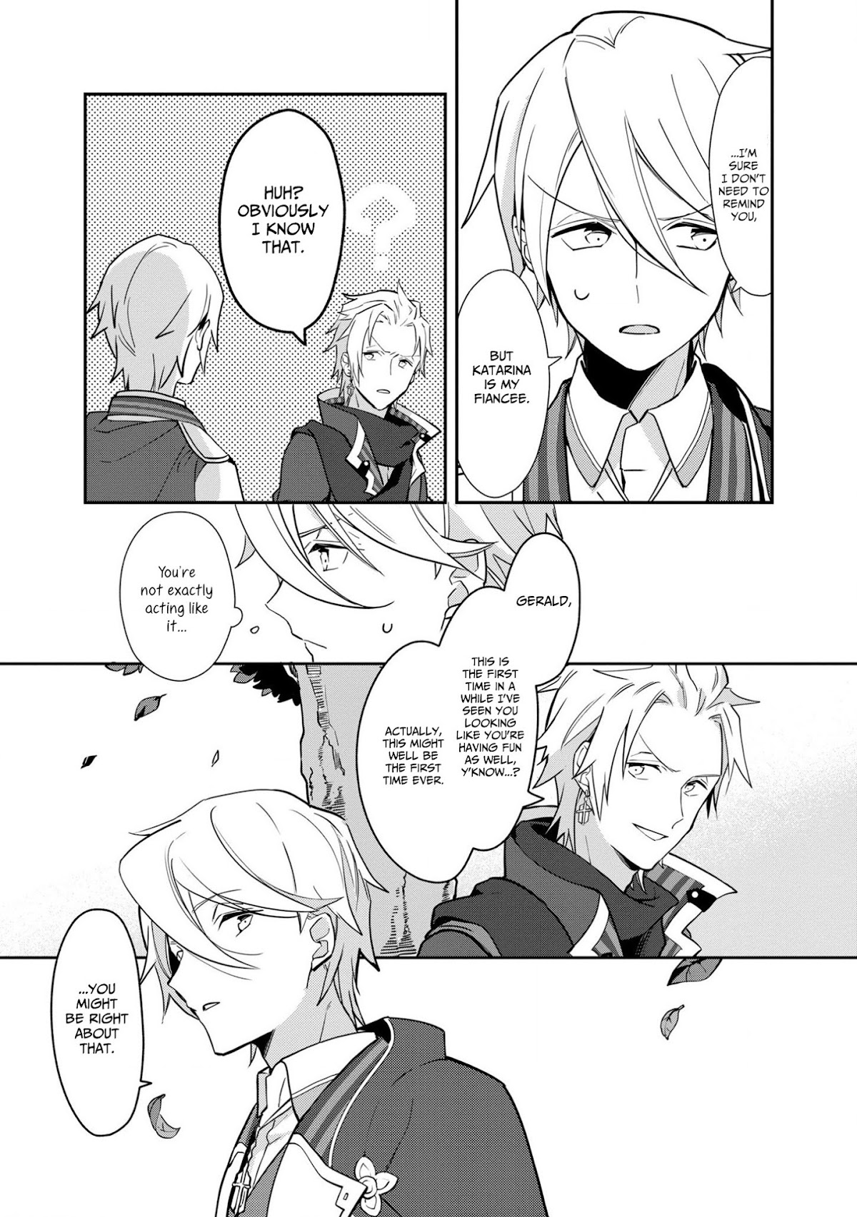 I Reincarnated into an Otome Game as a Villainess With Only Destruction Flags... In a Dire Situation!? Verge of Destruction Arc Chapter 5 page 25 - Chapter 5: Gerald's Weakness