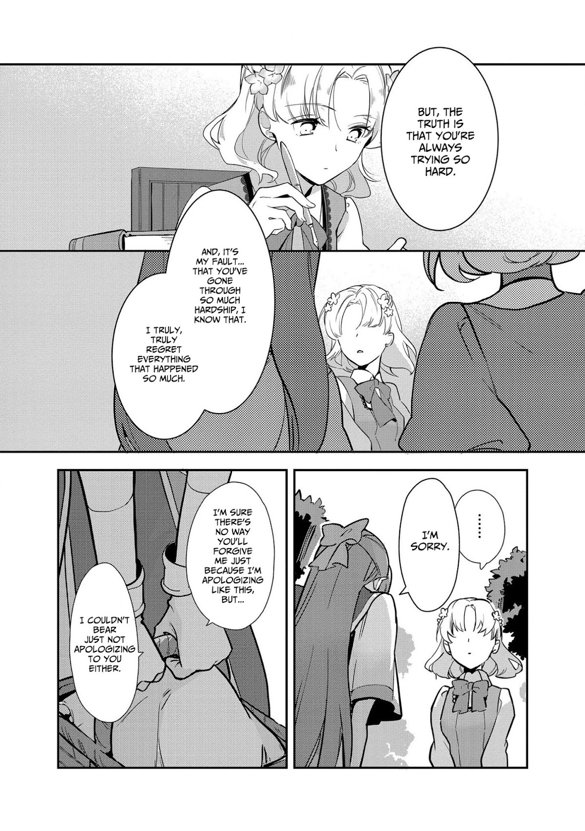 I Reincarnated into an Otome Game as a Villainess With Only Destruction Flags... In a Dire Situation!? Verge of Destruction Arc Chapter 6 page 18 - Chapter 6: A Heartfelt Apology