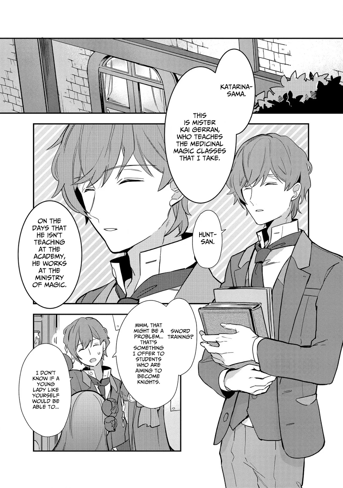 I Reincarnated into an Otome Game as a Villainess With Only Destruction Flags... In a Dire Situation!? Verge of Destruction Arc Chapter 7 page 17 - Chapter 7: Seeking a Sword Master