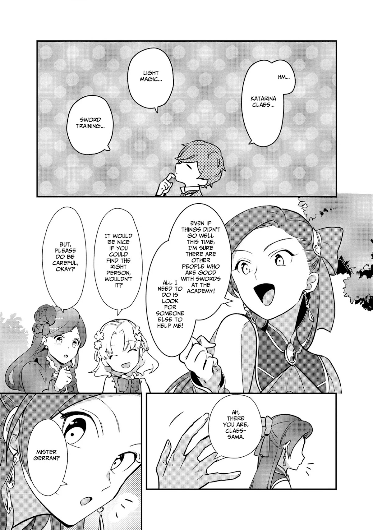 I Reincarnated into an Otome Game as a Villainess With Only Destruction Flags... In a Dire Situation!? Verge of Destruction Arc Chapter 7 page 21 - Chapter 7: Seeking a Sword Master