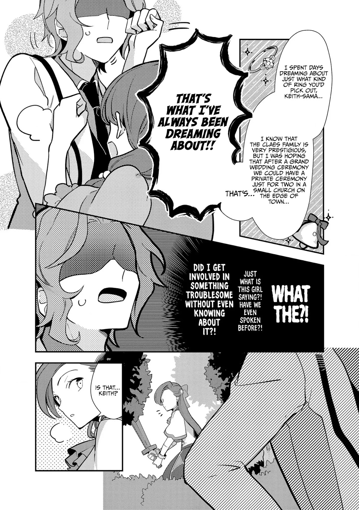 I Reincarnated into an Otome Game as a Villainess With Only Destruction Flags... In a Dire Situation!? Verge of Destruction Arc Chapter 9 page 11 - Chapter 9: The Shadow Approaching Keith