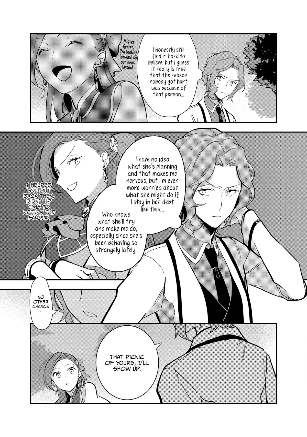 I Reincarnated into an Otome Game as a Villainess With Only Destruction Flags... In a Dire Situation!? Verge of Destruction Arc Chapter 9 page 19 - Chapter 9: The Shadow Approaching Keith