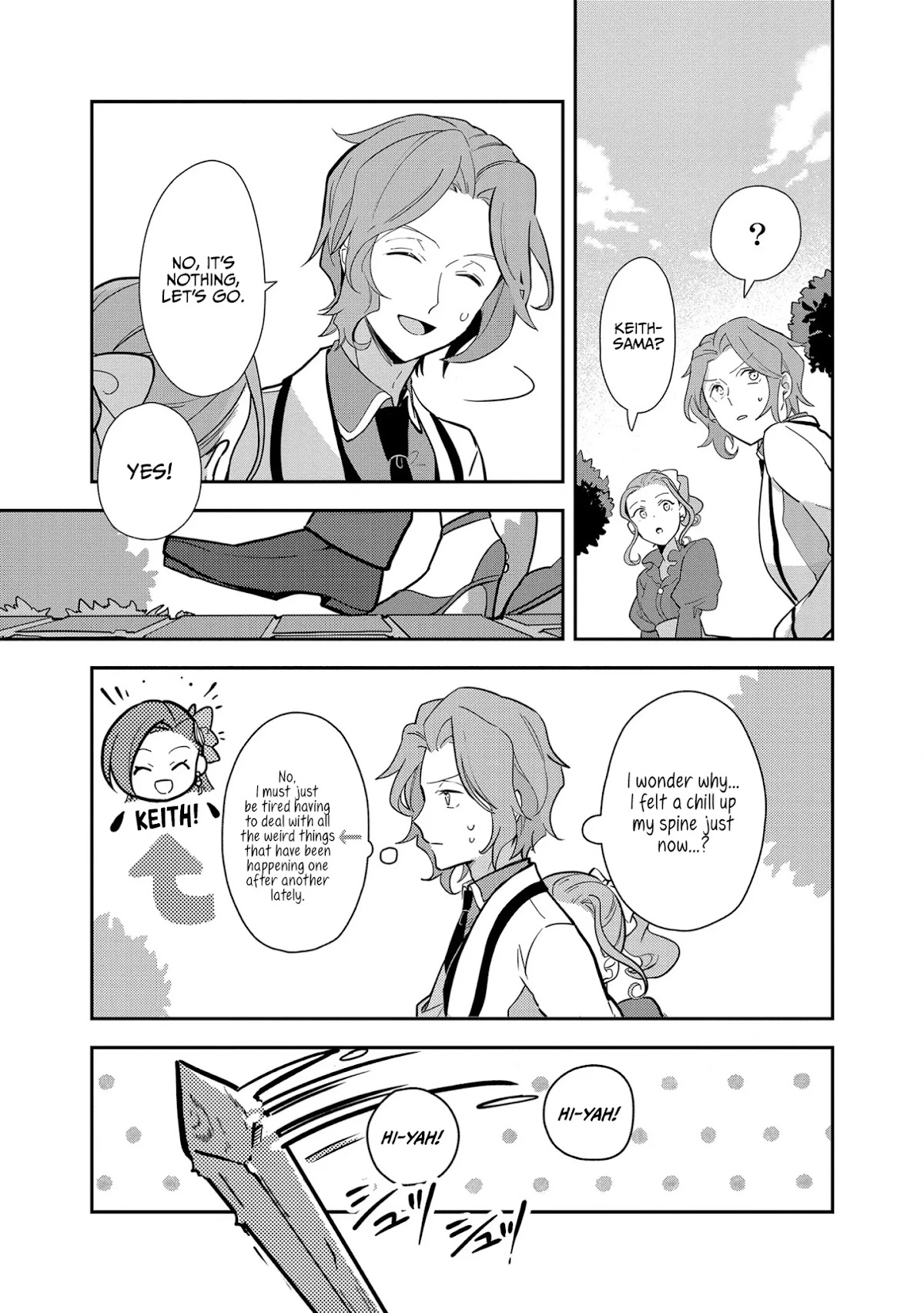 I Reincarnated into an Otome Game as a Villainess With Only Destruction Flags... In a Dire Situation!? Verge of Destruction Arc Chapter 9 page 6 - Chapter 9: The Shadow Approaching Keith