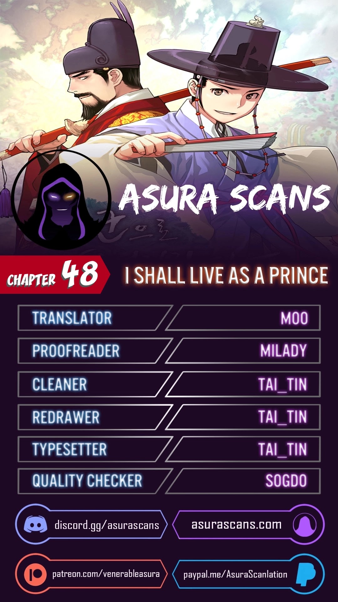 I Shall Live as a Prince Chapter 48 page 1 - Chapter 48