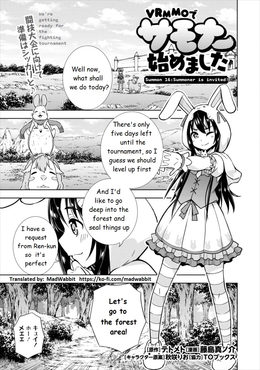 I Started As Summoner In VRMMO Chapter 16 page 1 - Chapter 16
