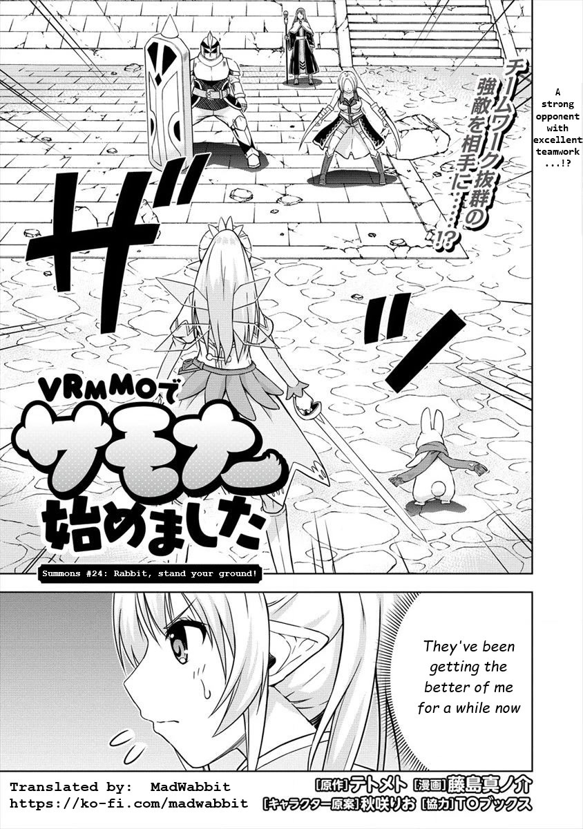 I Started As Summoner In VRMMO Chapter 24 page 1 - Chapter 24: Rabbit, stand your ground!